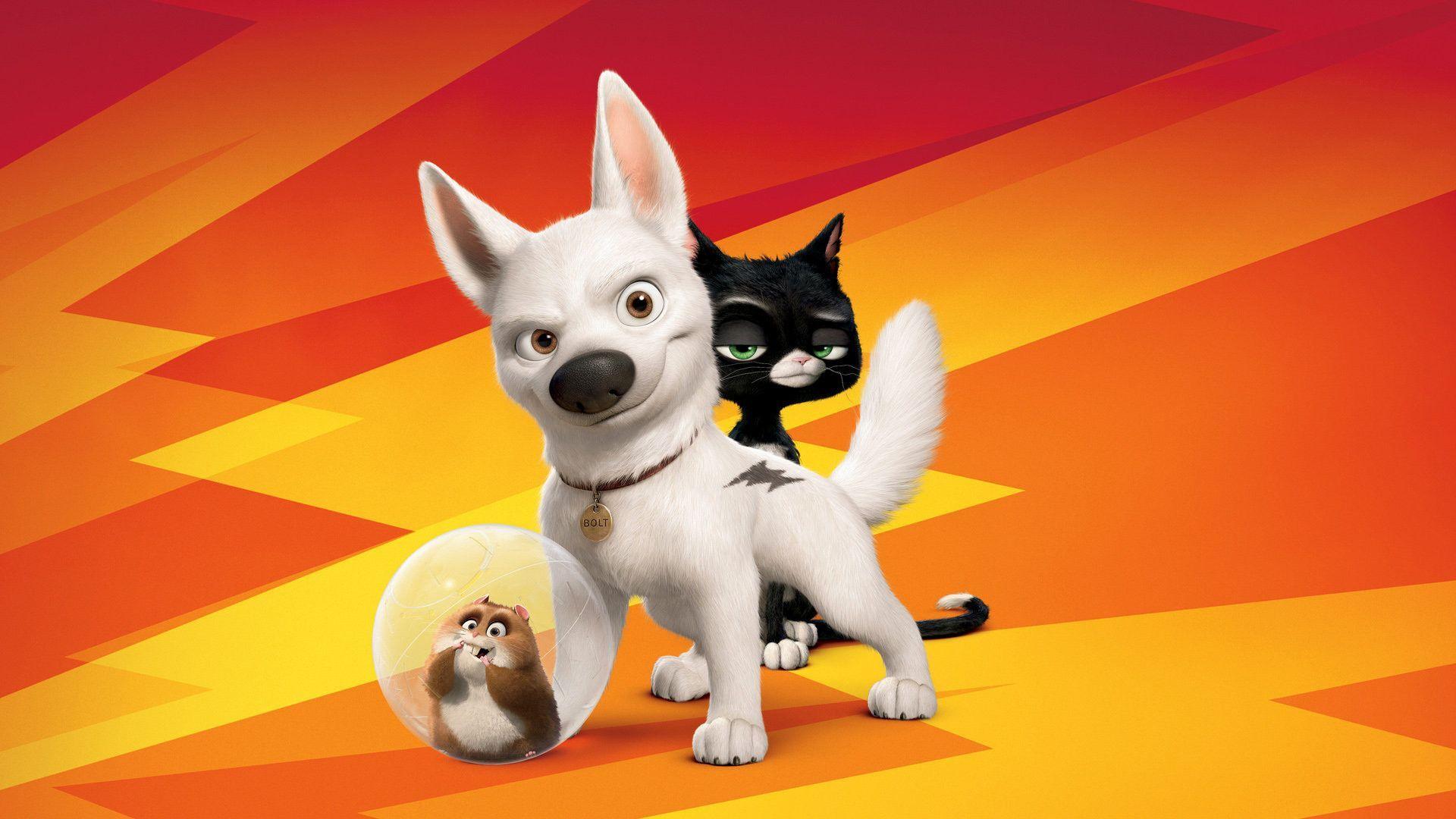 1920x1080 Wallpaper Of Movie Poster: Bolt Movie. Free Wallpaper World. Bolt dog, Bolt disney, Dog movies