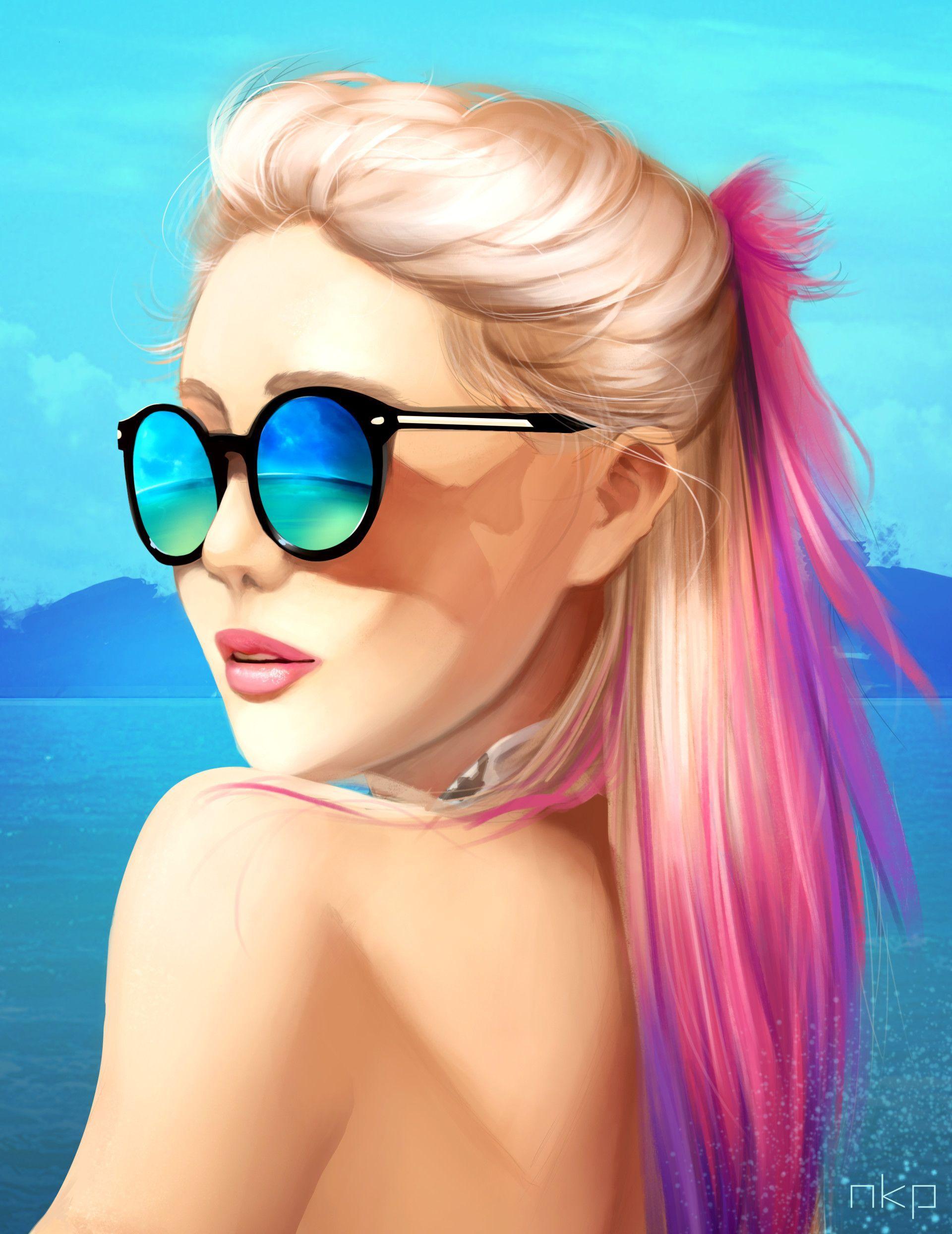1920x2488 Wengie (More portrait studies), Lya Cuello. Portrait, Wengie hair, Beauty art