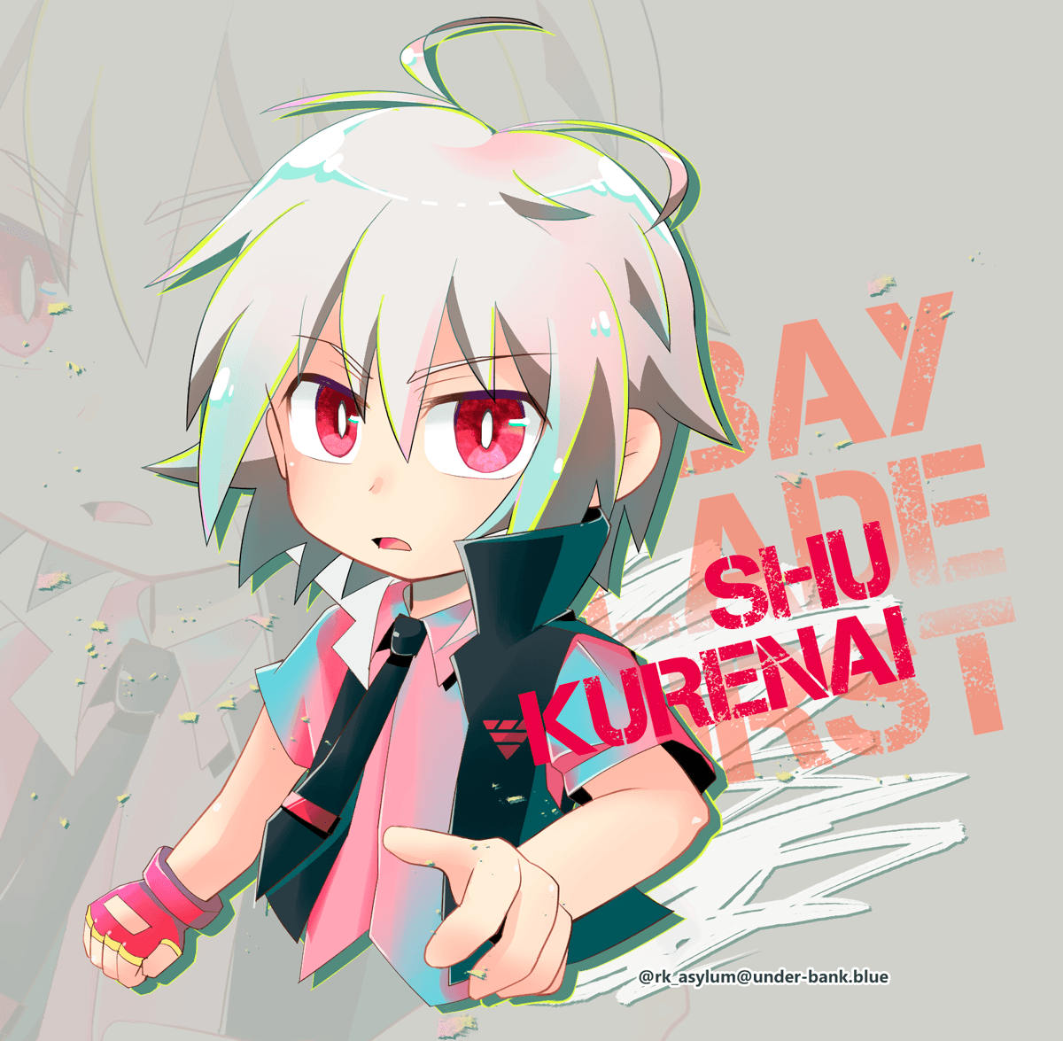 Shu Kurenai - Beyblade Burst - Cover background of Shu For : Karo Ponce