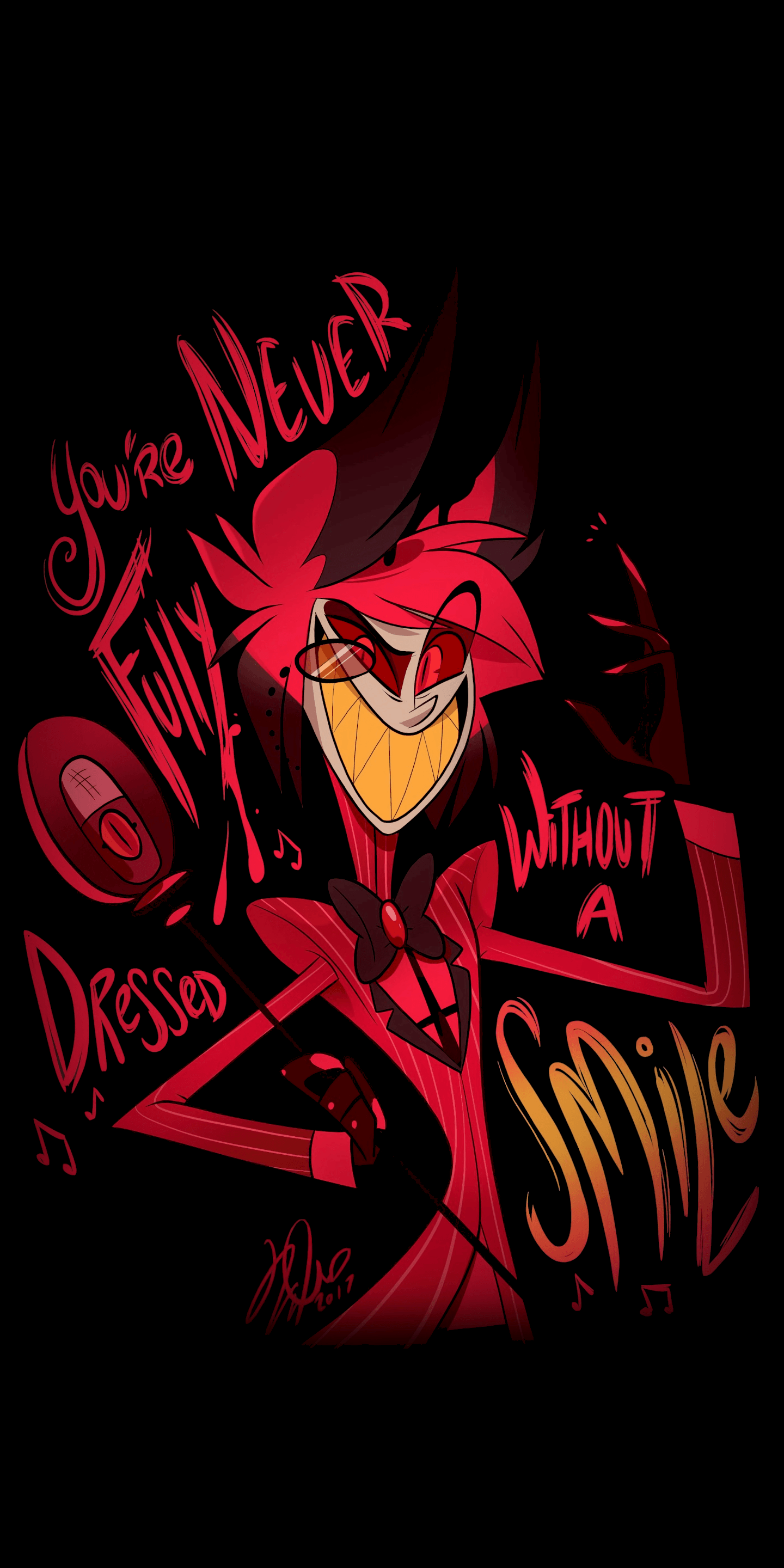 Download Alastor the devil a central character in Hazbin Hotel Wallpaper   Wallpaperscom