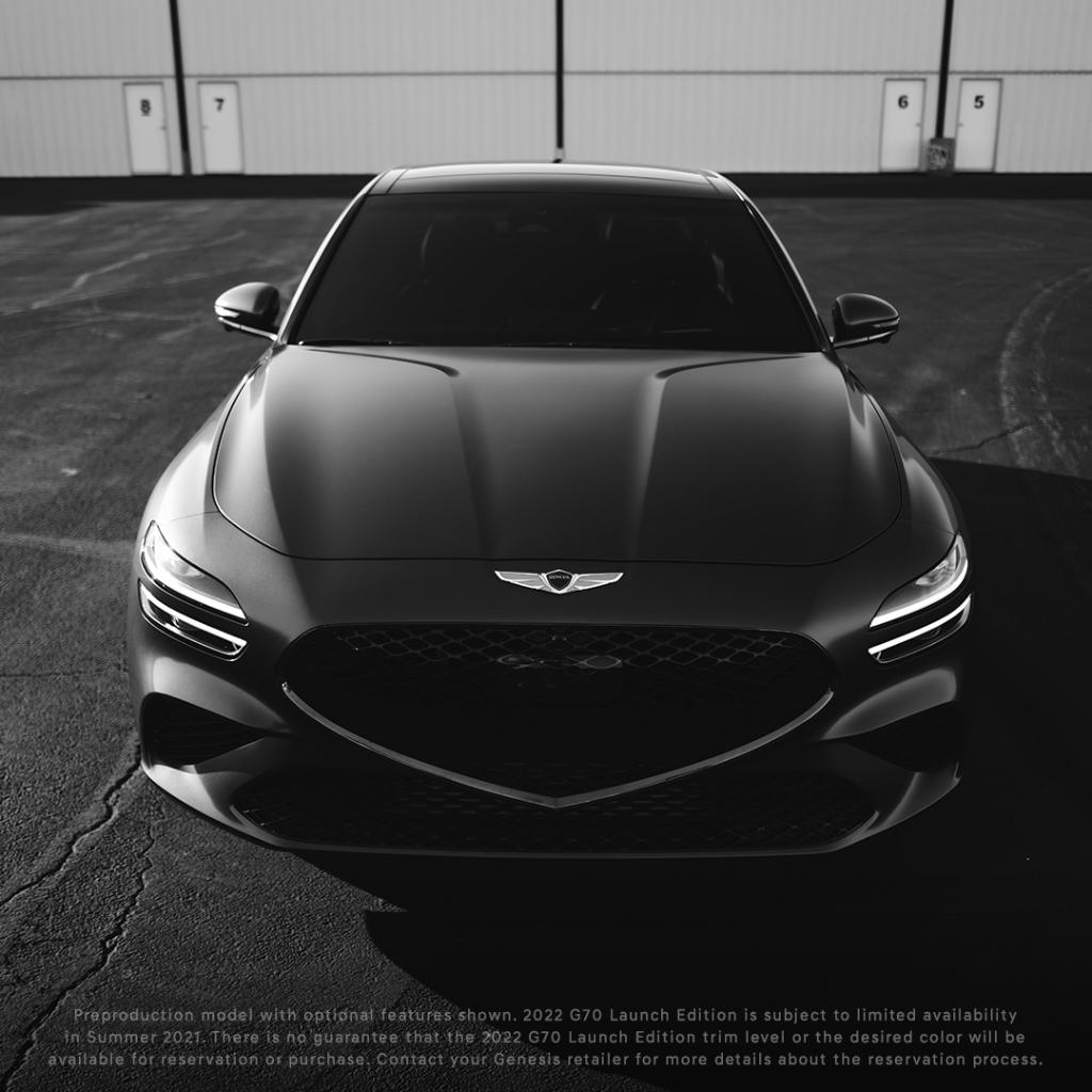 1024x1024 Redesigned to be unbeatable, inside and out. The 2022 Genesis G70 #G70 #GenesisUSA Featuring Sport+ Drive Mode, available 19” wheels, and an aggressive new front end, the redesigned 2022 Genesis G70 is