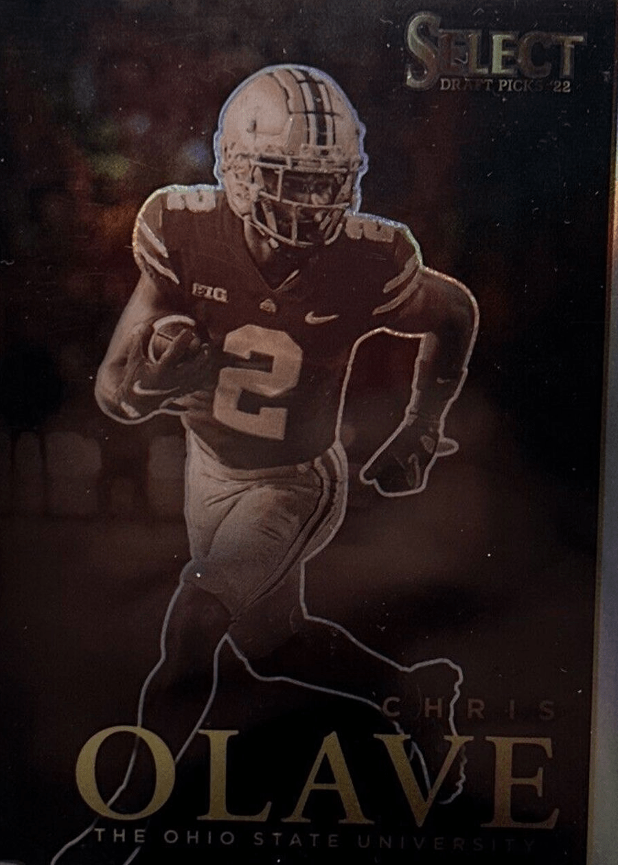 900x1260 Chris Olave 2022 Select Draft Picks #AS CO Artistic Selections /(SSP) Price Guide Card Investor