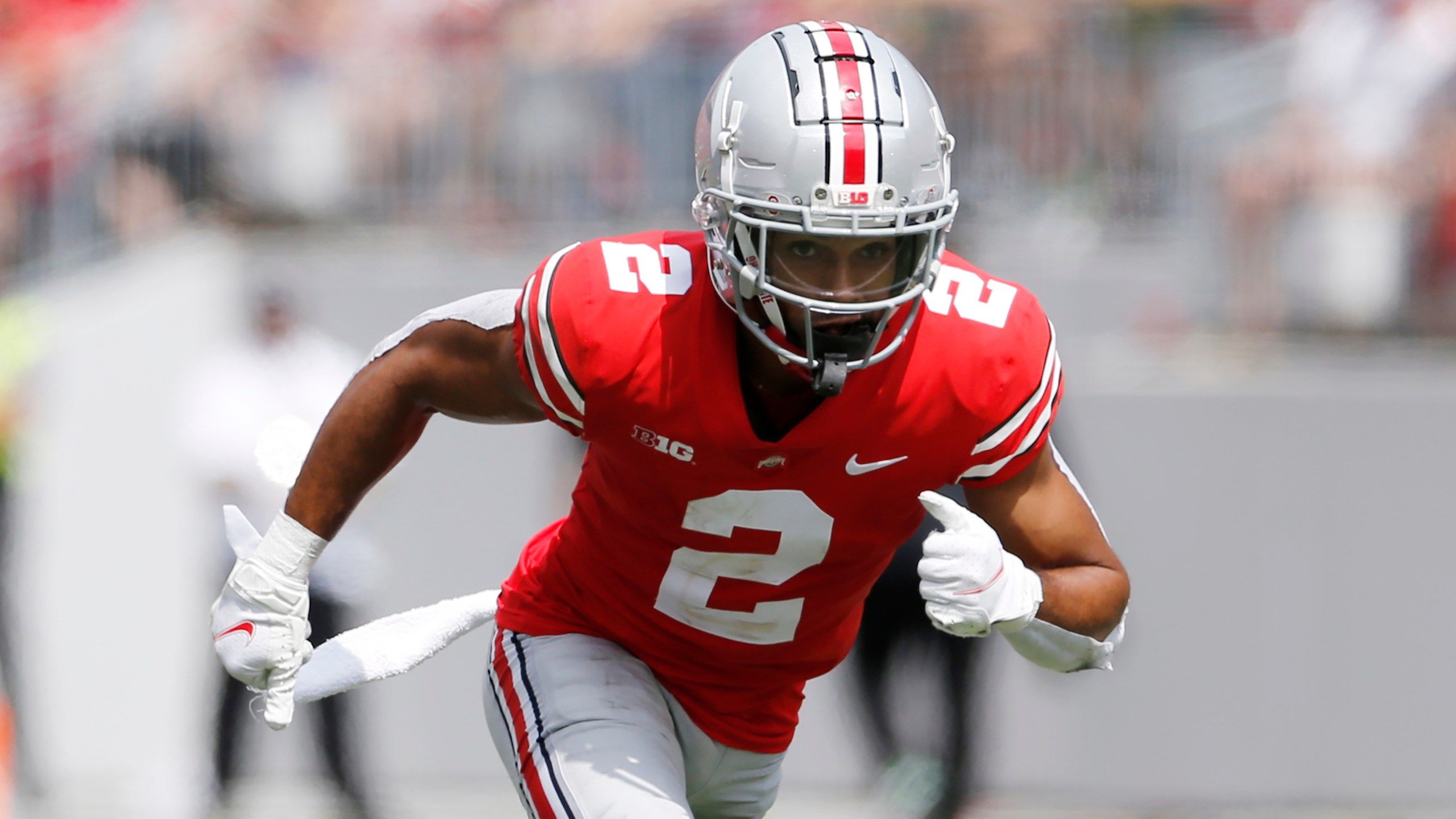 2560x1440 Ohio State wide receiver Chris Olave picked 11th overall by the New Orleans Saints in NFL Draft
