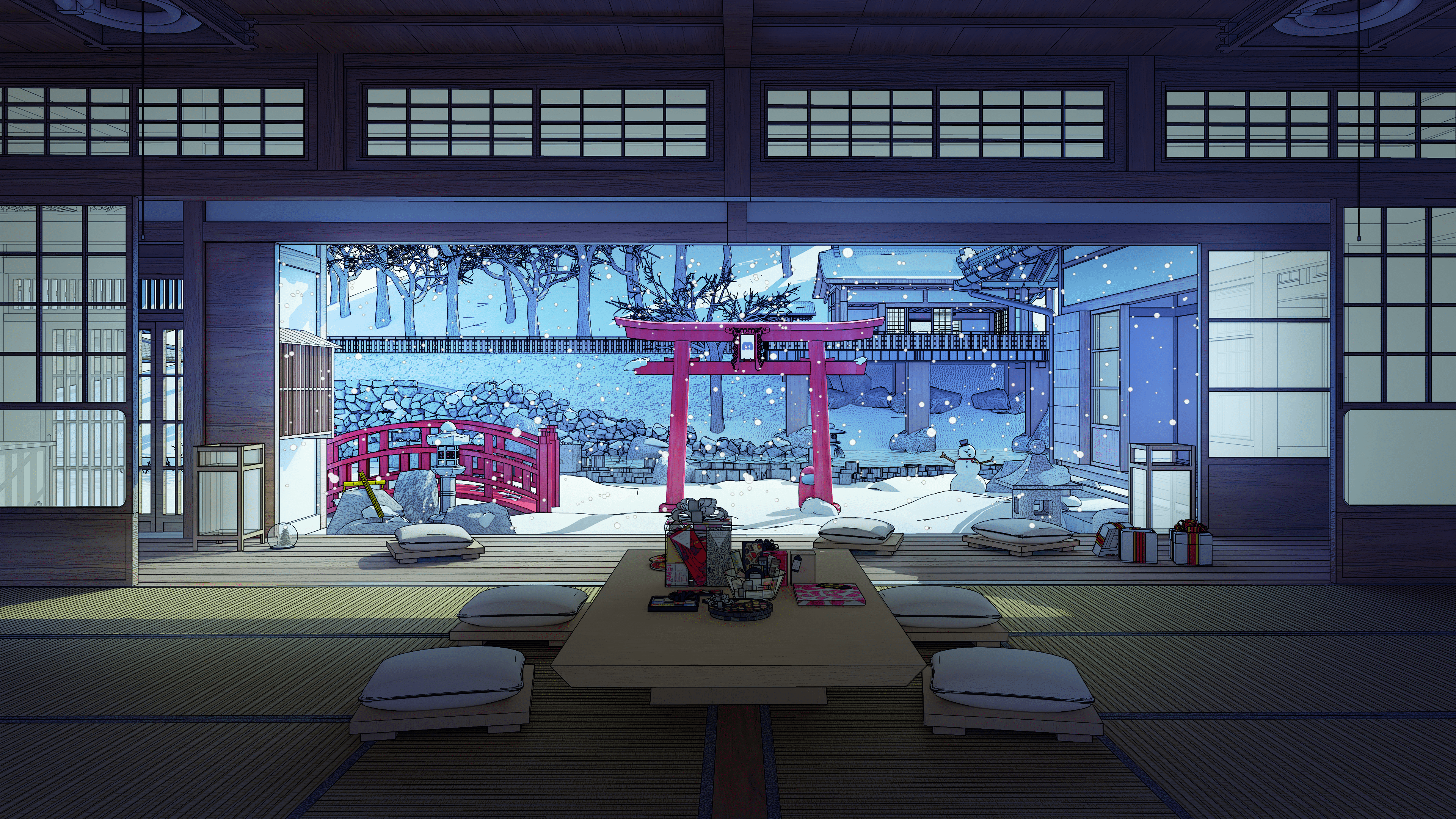 3840x2160 Dojo Winter 4k Wallpaper