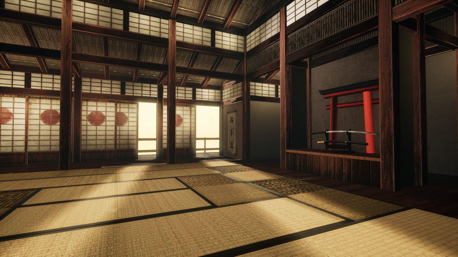 1536x864 JUN DA LIM Japanese Dojo. Participant of CGTrader Awards