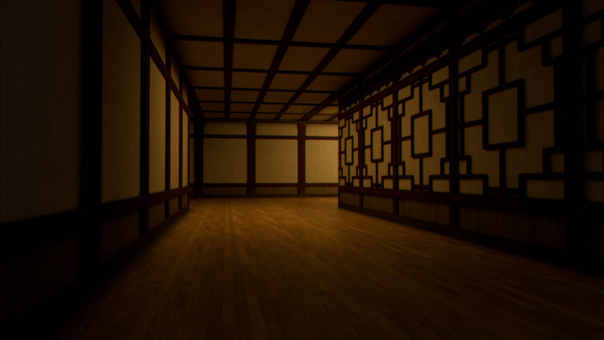 1920x1080 Modular Dojo Kit for Gaming or Animation Interior Environment (Interior Only) Forge Picture