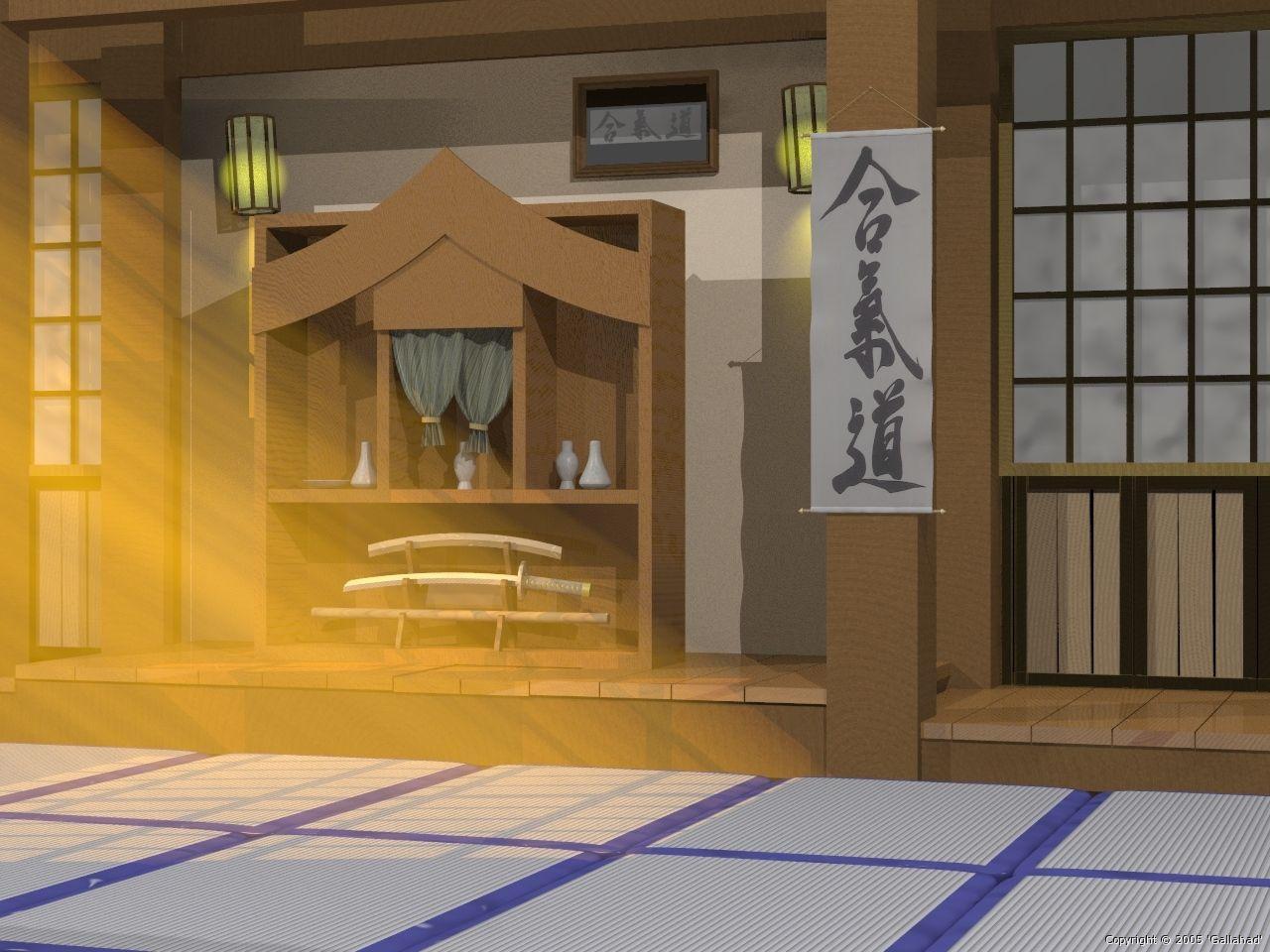 1280x960 Samurai Dojo Wallpaper
