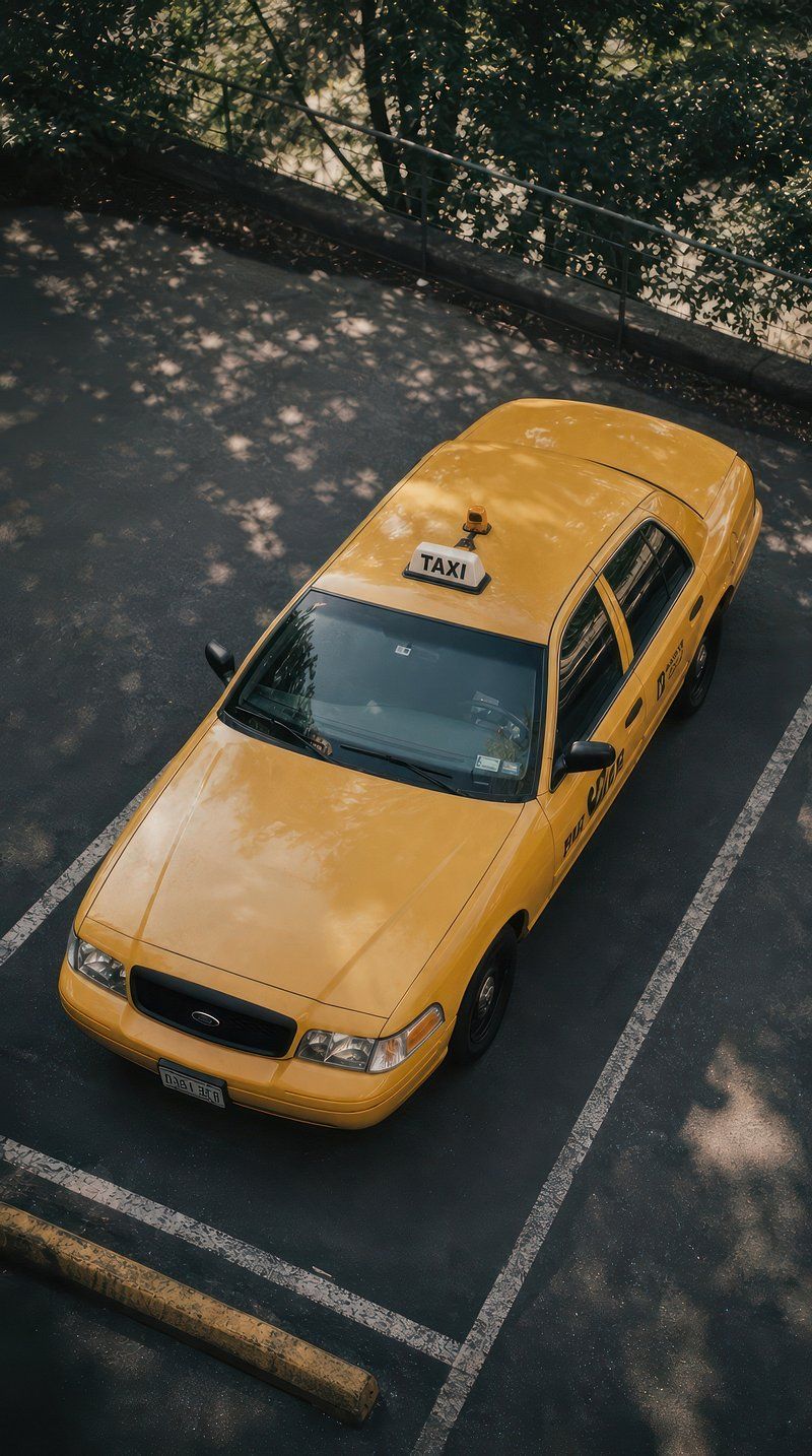 800x1434 Yellow Cab Taxi Image Wallpaper