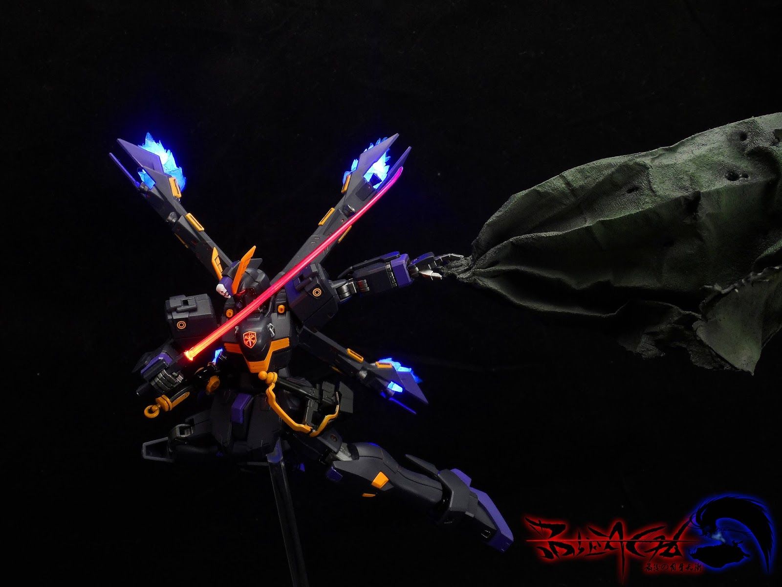 1600x1200 GUNDAM GUY: HGUC 1 144 Crossbone Gundam X2 Kai Build With LEDs