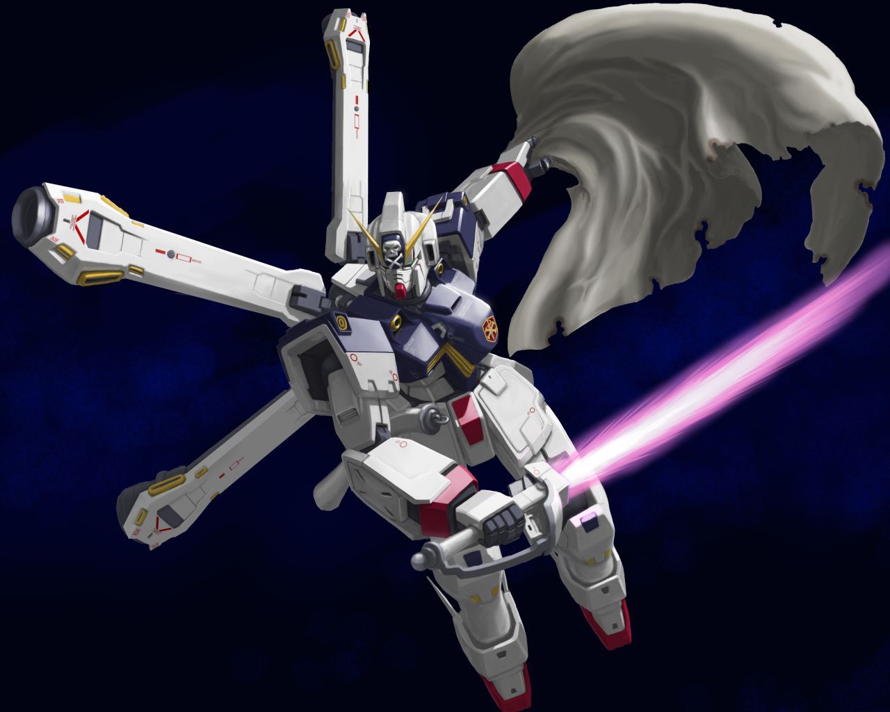 1280x1024 Crossbone Gundam X 1 Suit Crossbone Gundam By 0 Sum Anime Image Board