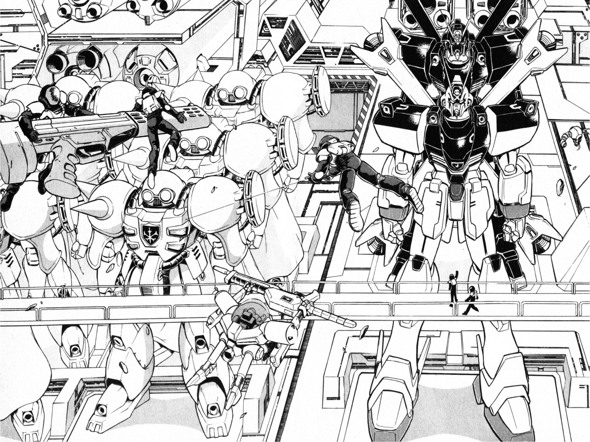 2048x1536 Gundam Crossbone x Harlock