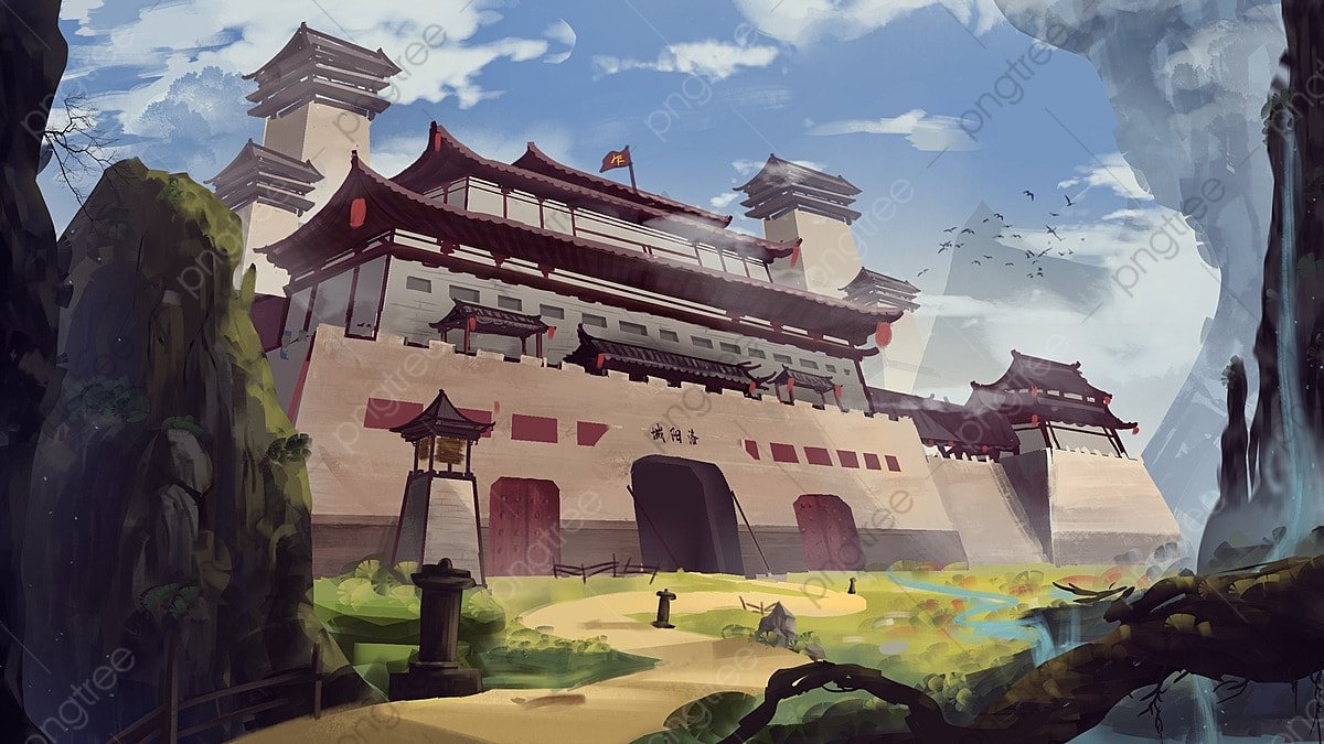 1200x675 Original Hand Painted Architectural Cg Scene Illustration Of Ancient Chinese Wind City, Building, Ancient Architecture, Chinese Style Illustration Background And Wallpaper For Free Download