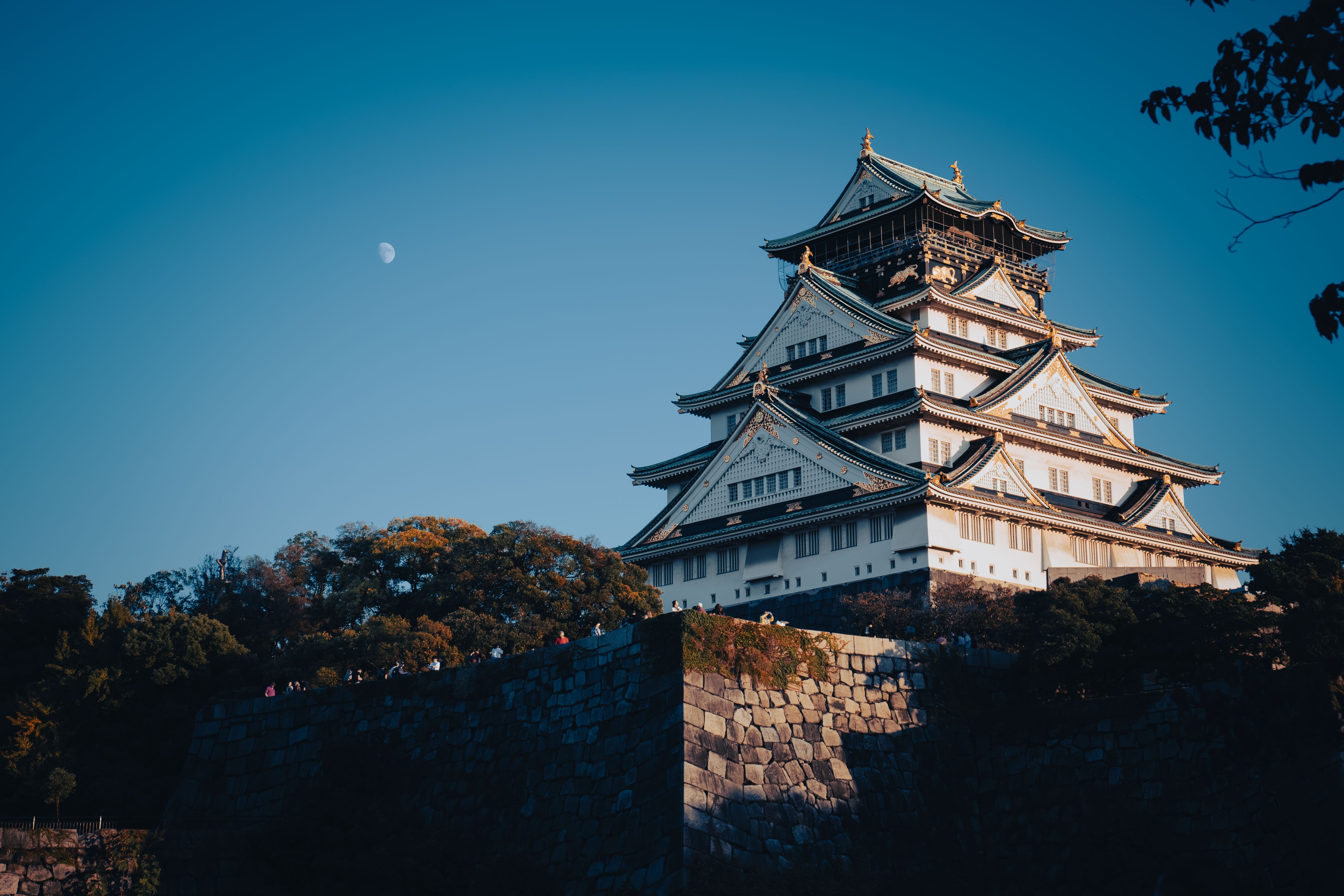 6000x4000 Majestic Osaka Castle at Dusk · Free