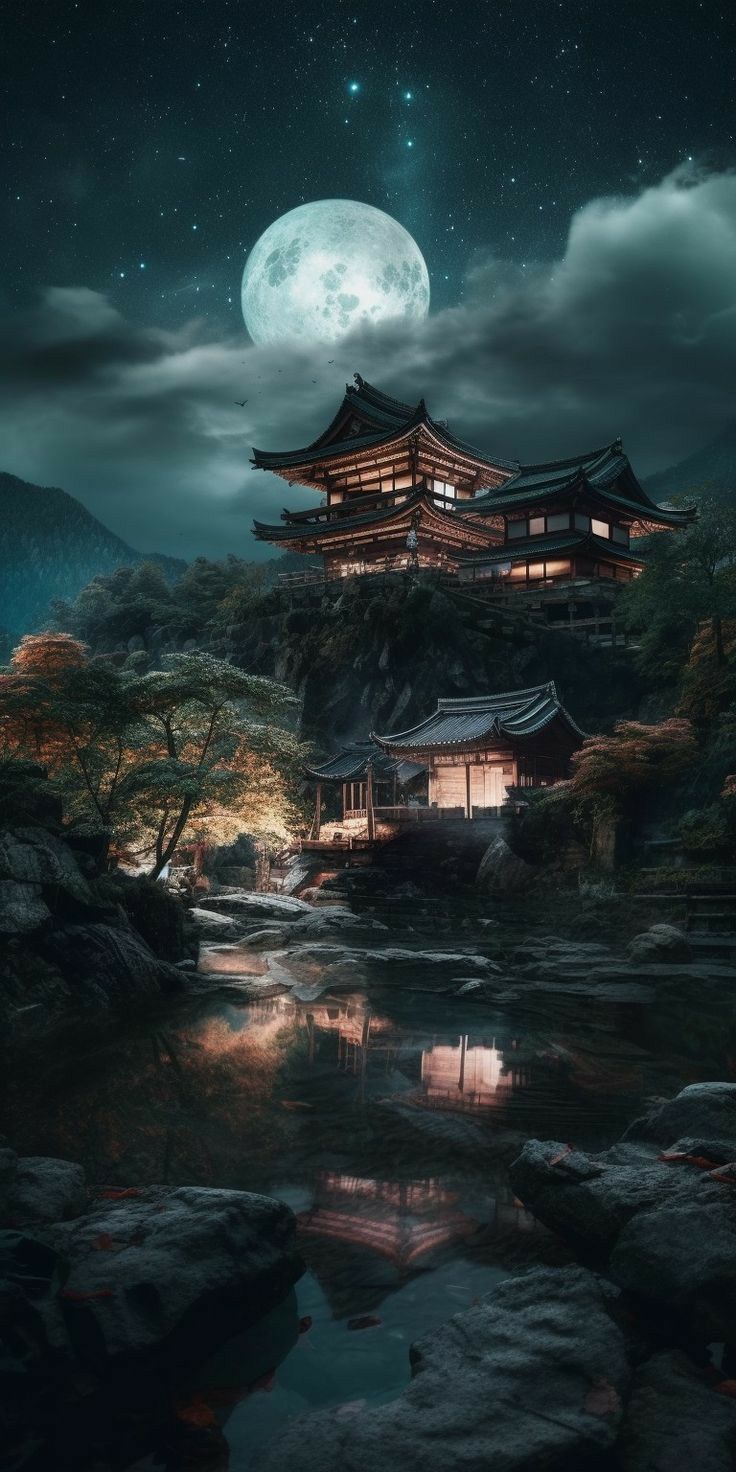 736x1472 Aesthetic Lock Screen iPhone Samsung Mobile Phone. Scenery wallpaper, Landscape wallpaper, Japanese landscape