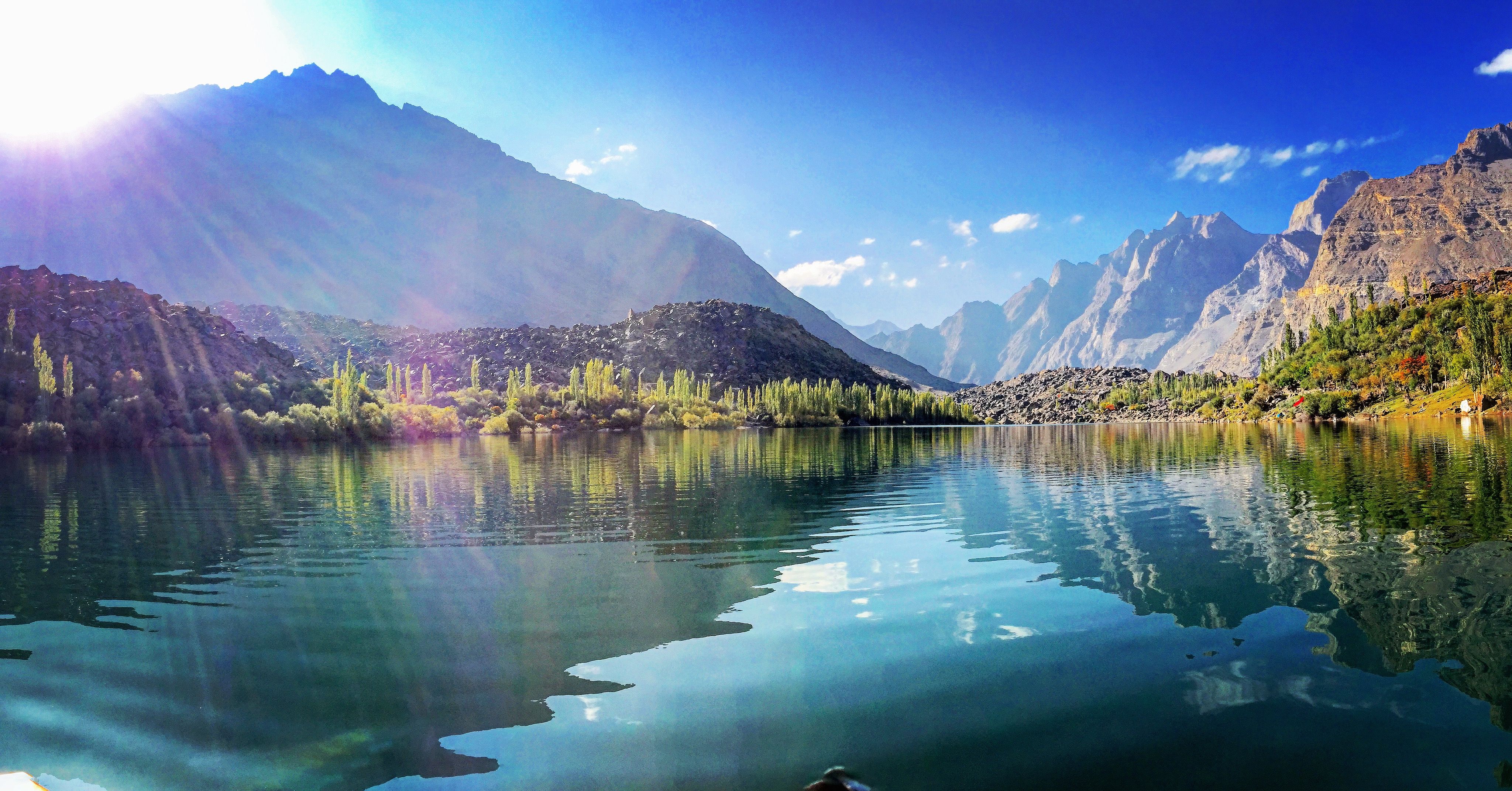4096x2144 Upper Kachura Lakes City Gilgit Baltistan