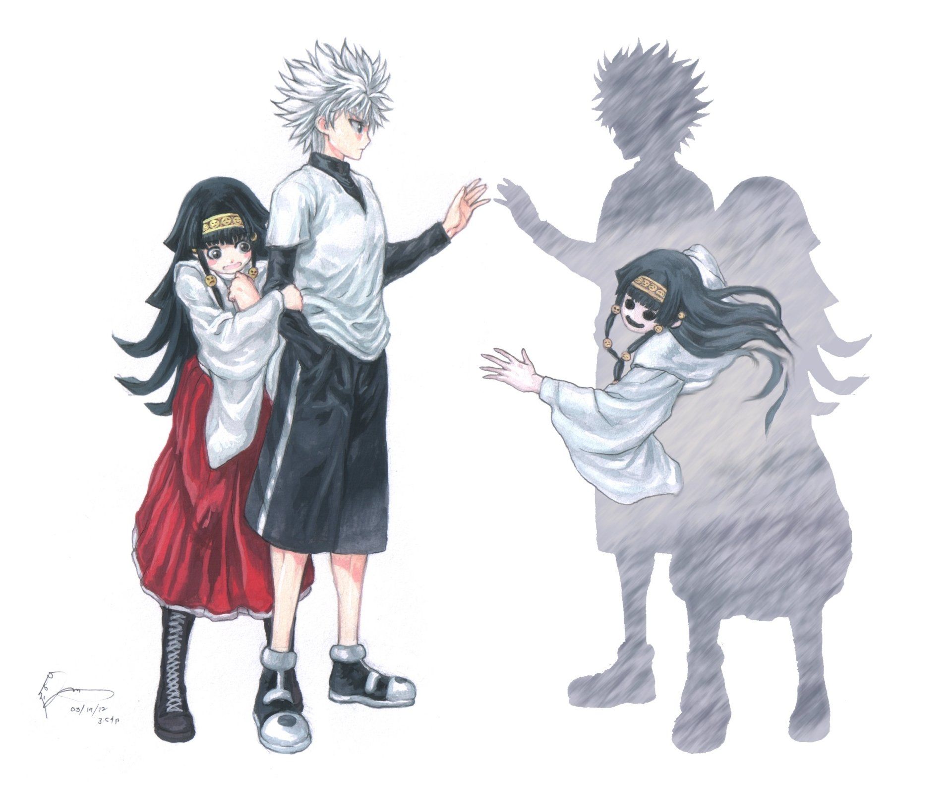 1920x1582 Hunter X Hunter HD Wallpaper: Killua & Alluka Zoldyck Bond In Anime Art By Nick Ianx2037