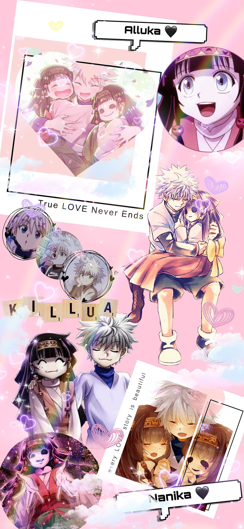 800x1733 Alluka nainka killua, cute, nanika, something, zoldyck, zoldyck family, HD phone wallpaper