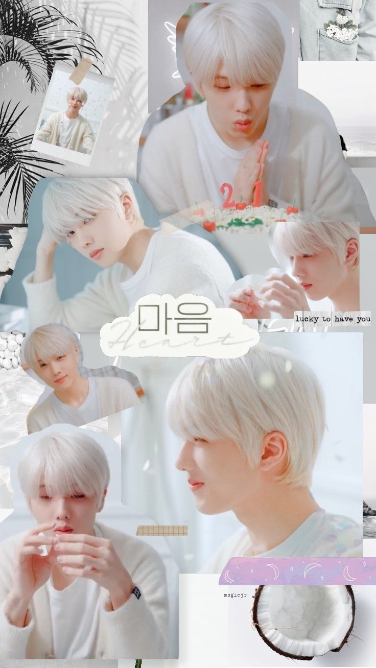 736x1308 Jisung white Lockscreen