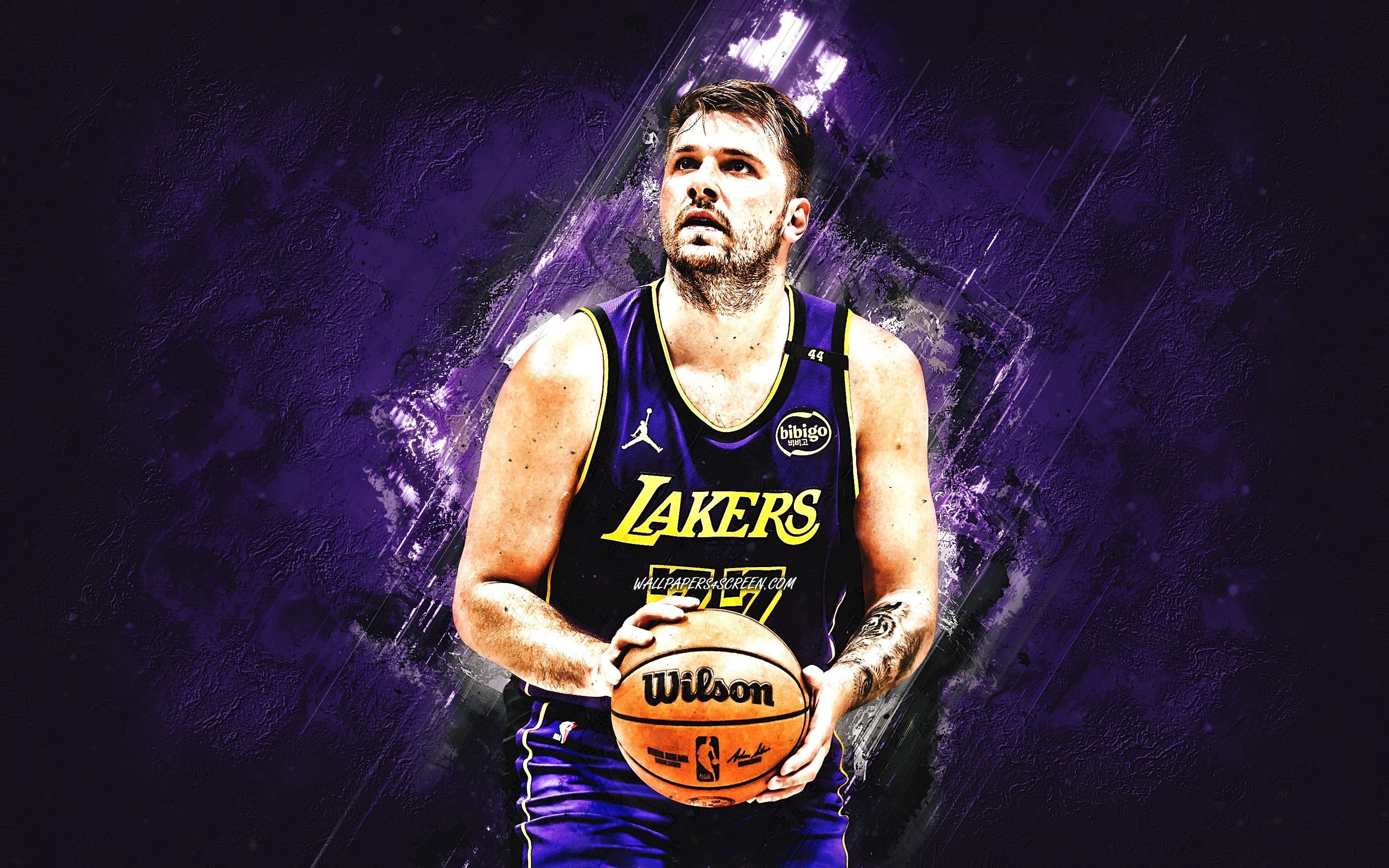 2880x1800 Wallpaper basketball, NBA, Lakers, the lakers, Slovenia, Los Angeles Lakers, Luka, Luka Doncic for mobile and desktop, section спорт, resolution 2880x1800