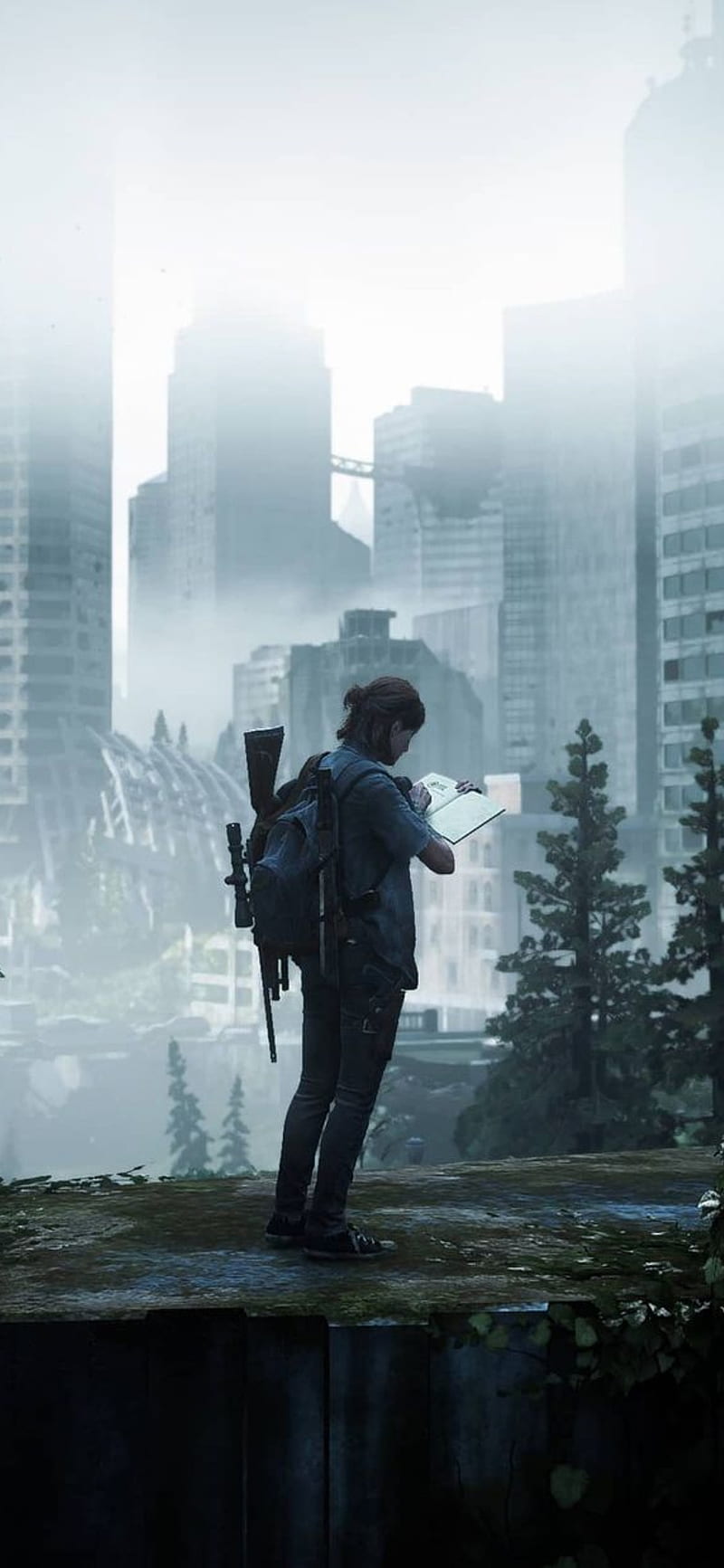 800x1733 The last of us ellie, joel, ps seattle, the last of us, thelastofus tlou, HD phone wallpaper