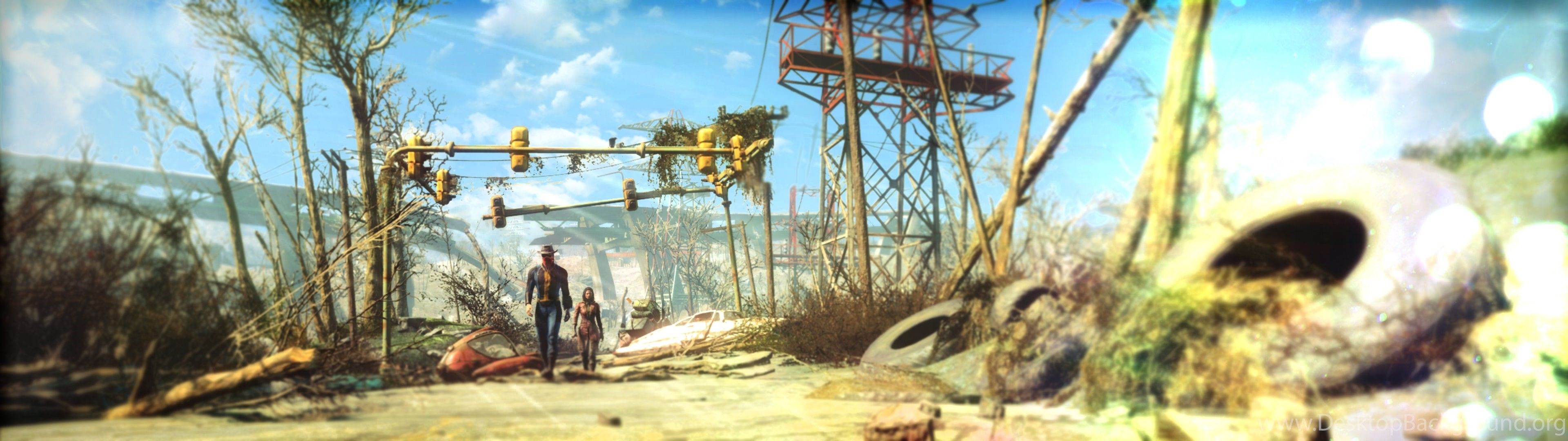 3840x1080 Fallout 4 Dual Monitor Wallpaper