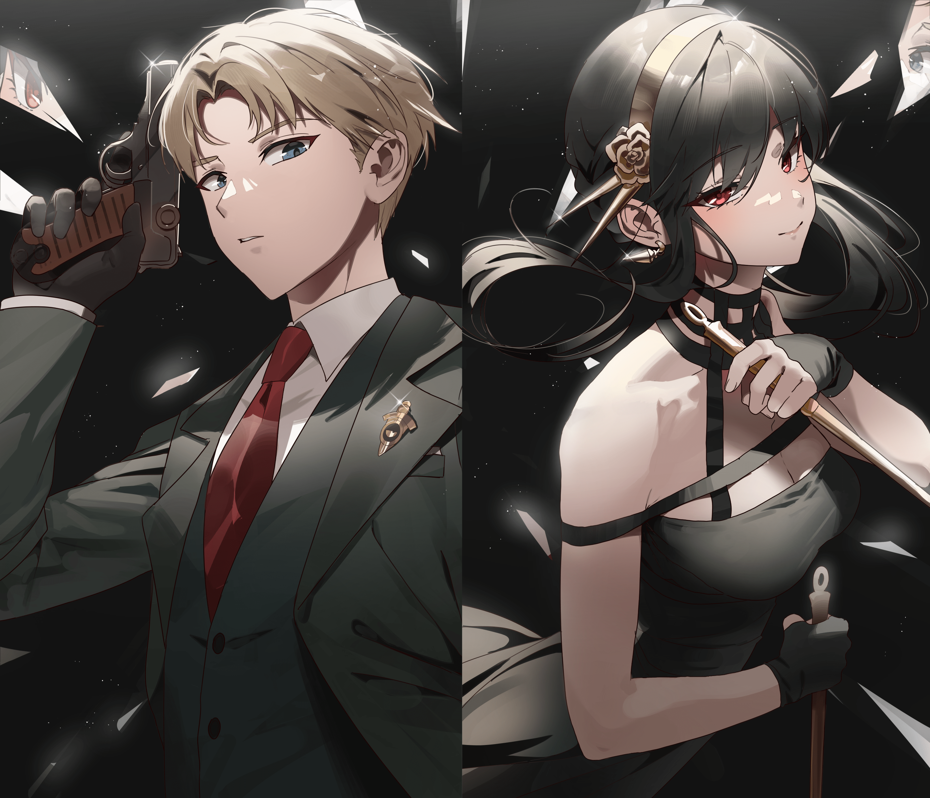 3000x2576 Spy X Family HD: Loid & Yor In Action Packed Anime Wallpaper By Shedarx2576
