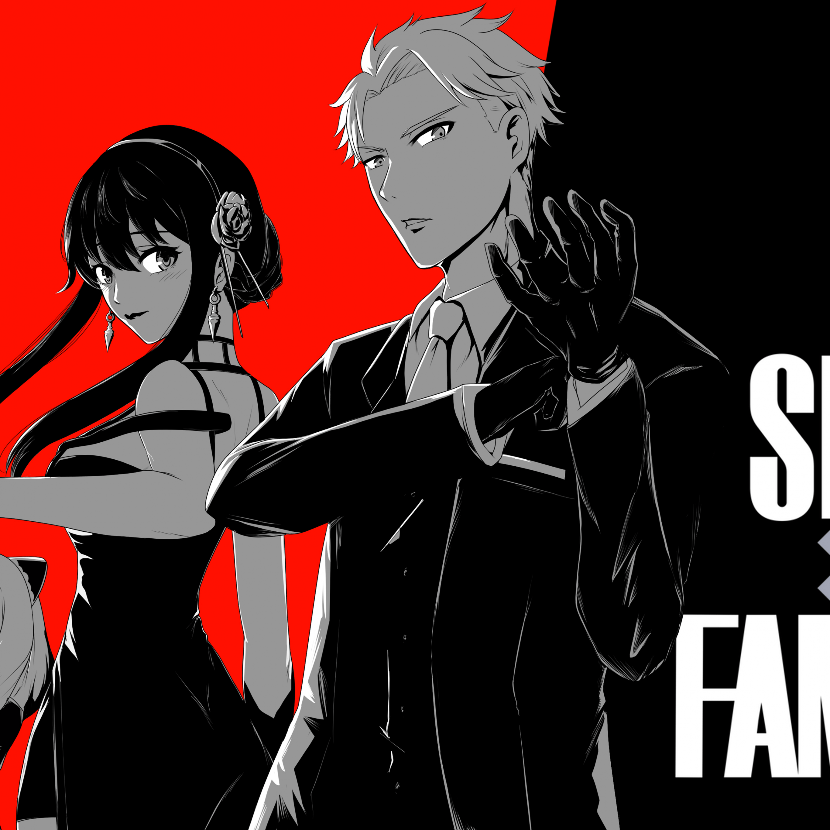 2732x2732 Spy x Family Wallpaper 4K, Loid Forger, Anya Forger