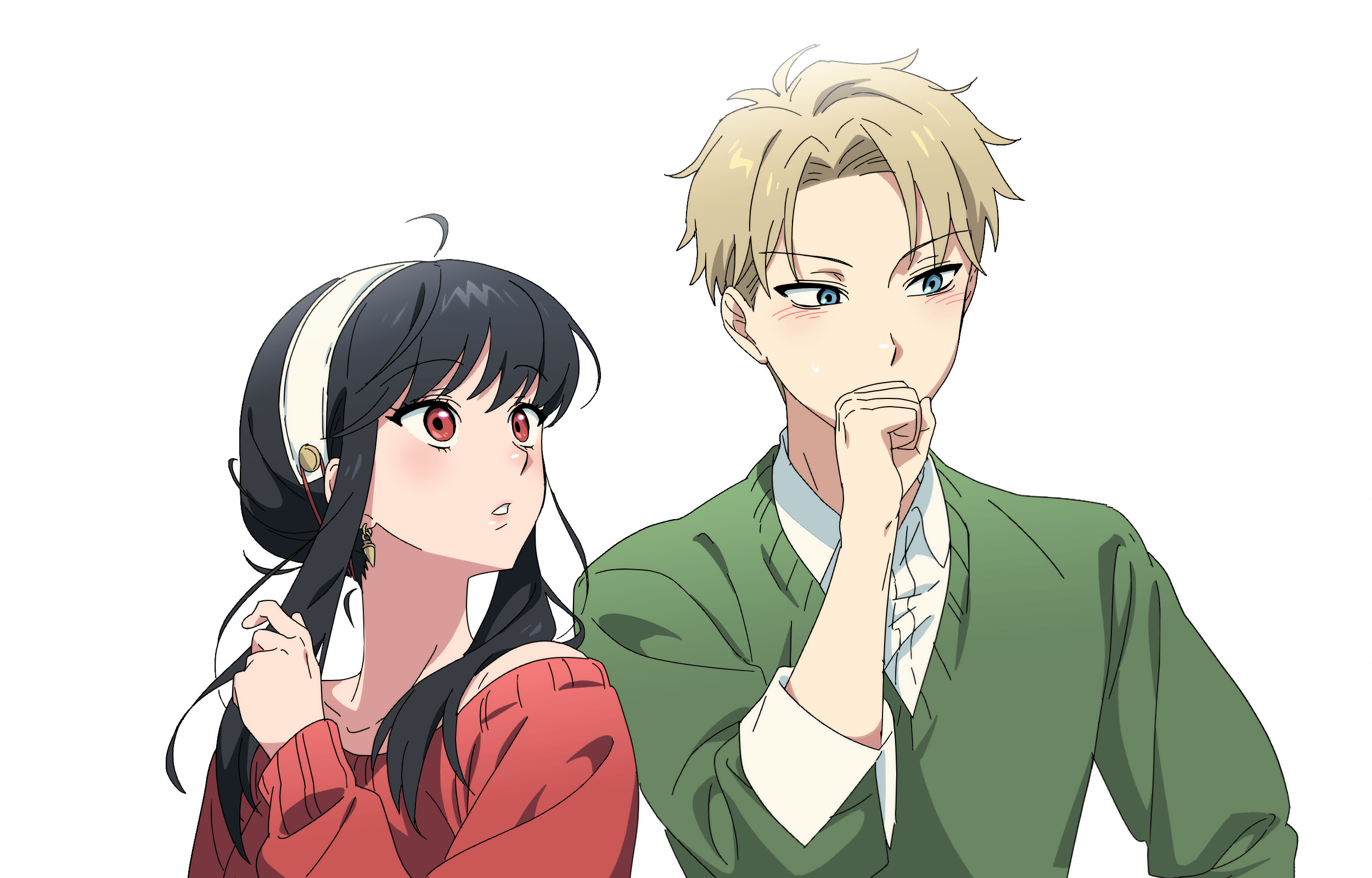 2500x1600 Spy x Family HD: Yor & Loid's Stylish Anime Moment