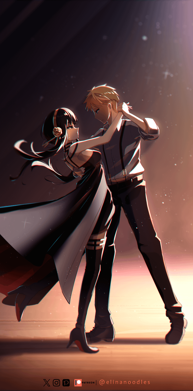 640x1293 OC Loid x Yor fanart