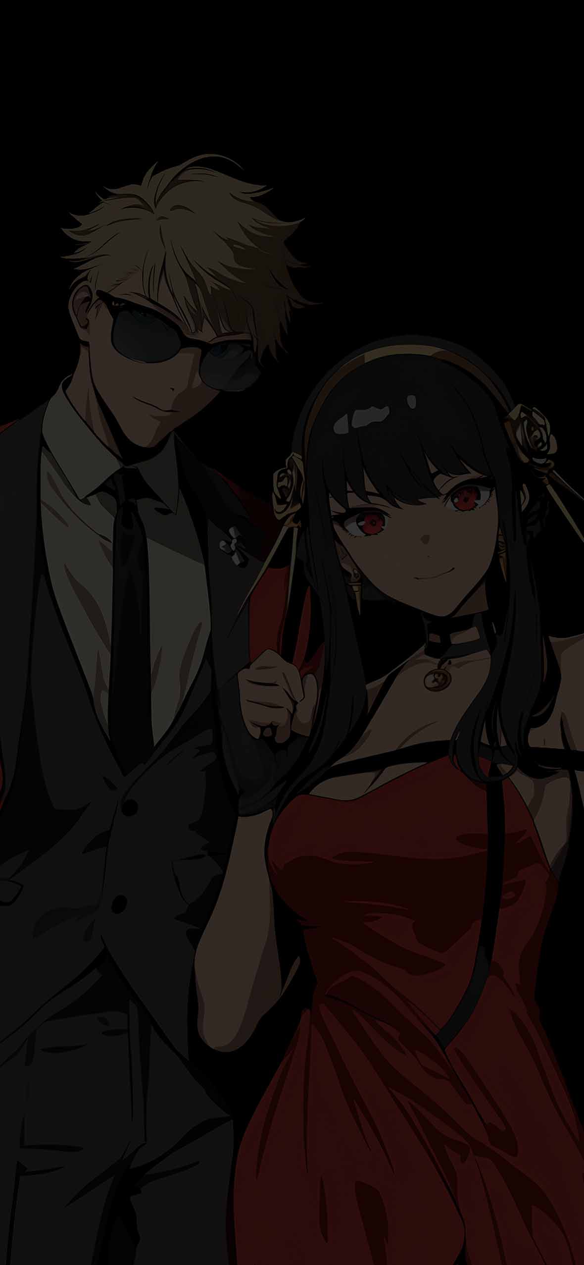 1180x2554 Spy x Family Loid Forger and Yor Forger Wallpaper