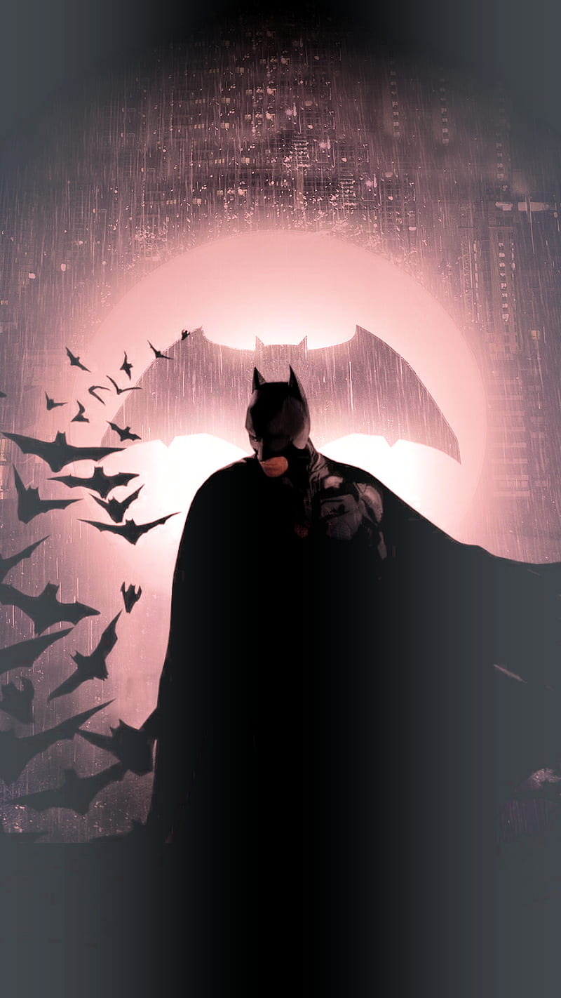 800x1422 Silhouette batman, batman, silhouette, HD phone wallpaper