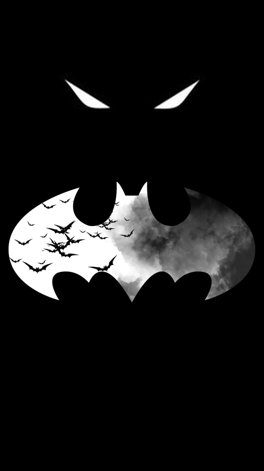 900x1600 Simple Batman wallpaper. I hope you like it. (feedback is appreciated.)