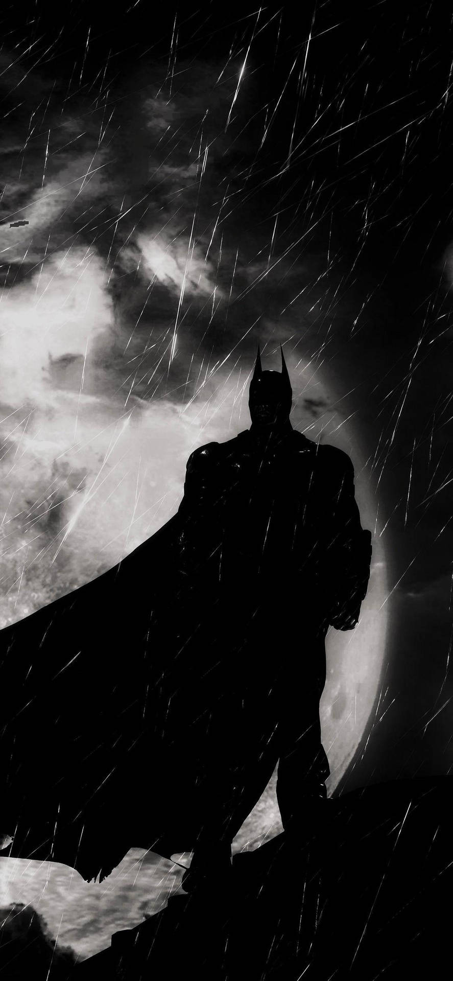 887x1920 Download free Silhouette Of Batman Dark iPhone Wallpaper