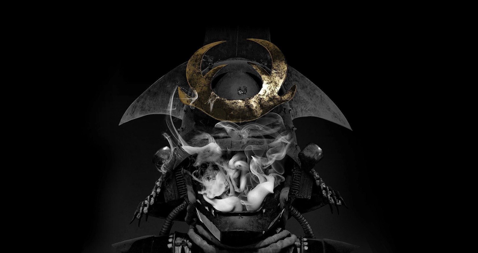 1980x1050 warrior, Ancient, Old, Crown, Smoking, Smoke, Fantasy art, Weapon, Gold, Shining, The Glitch Mob Wallpaper HD / Desktop and Mobile Background