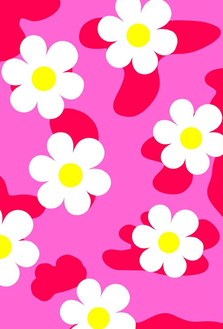 736x1084 Indie Y2K Pink Flower Wallpaper. Bright pink flower print, Diy craft project ideas, Pink floral