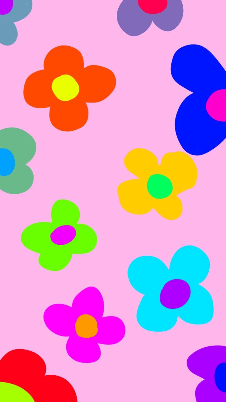 720x1280 Y2k flowers wallpaper