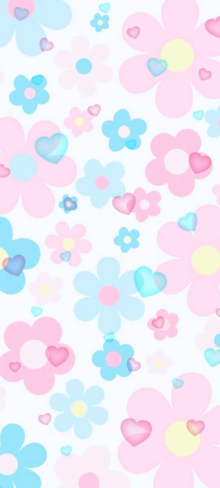 736x1634 Retro Flower Wallpaper
