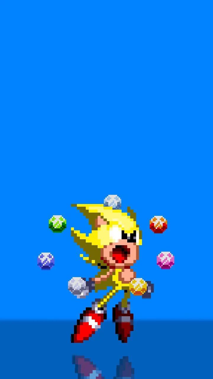 720x1280 Super Sonic Wallpaper