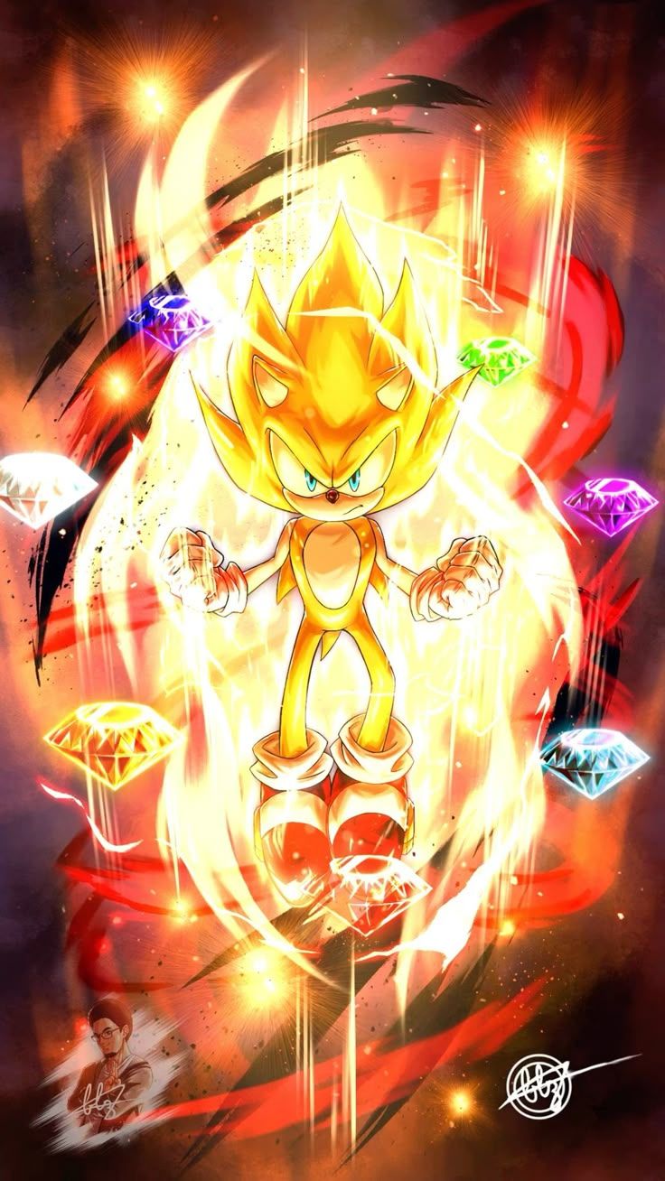 736x1308 Super Sonic 2 Fan Art. Scribble drawings, Super shadow, Sonic unleashed