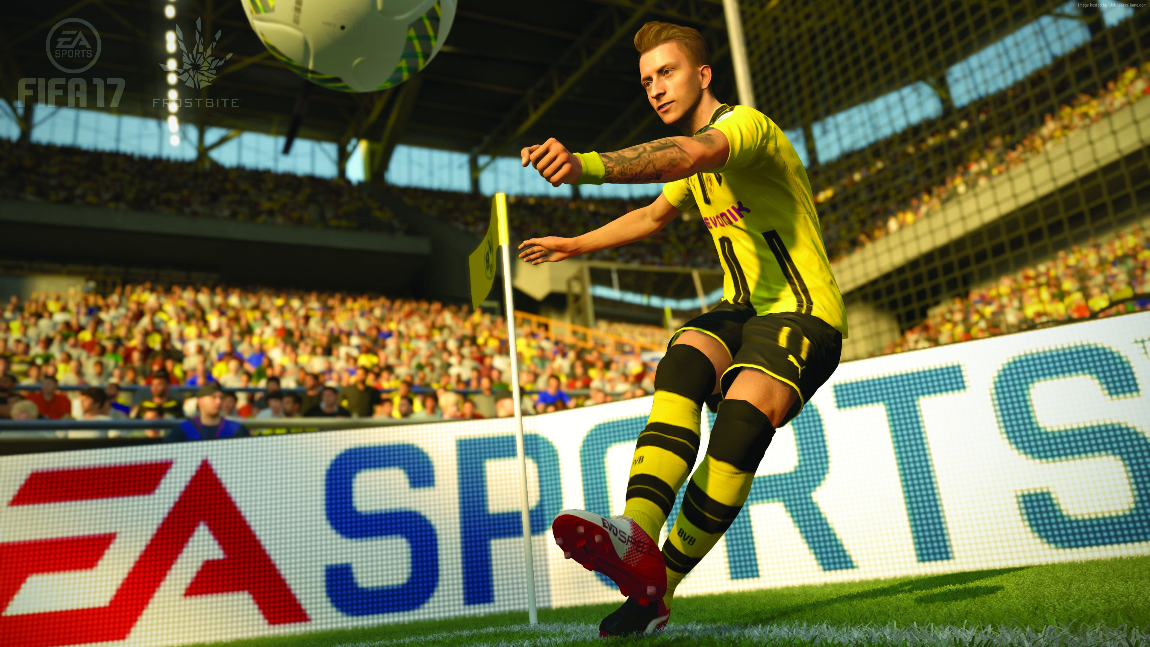 3840x2160 FIFA 17 EA Sports poster HD wallpaper