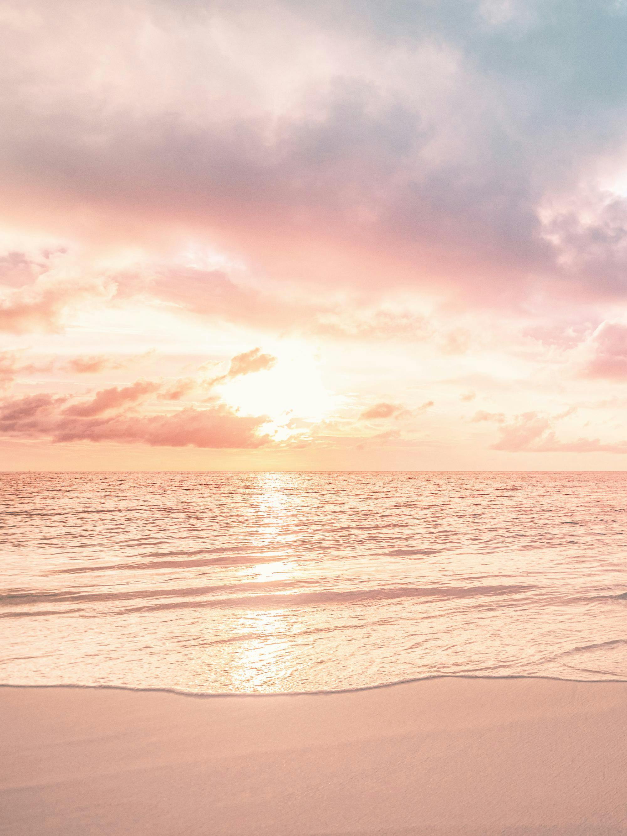 2000x2667 Pastel Sky Beach No1 Print 20 x 28 in