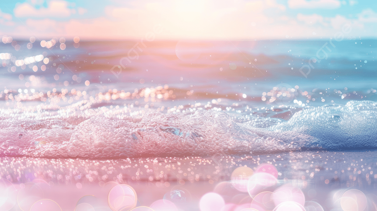 1200x673 Beautiful Blurred Pastel Blue And Pink Beach With Blur Sea Waves Photo And Picture For Free Download