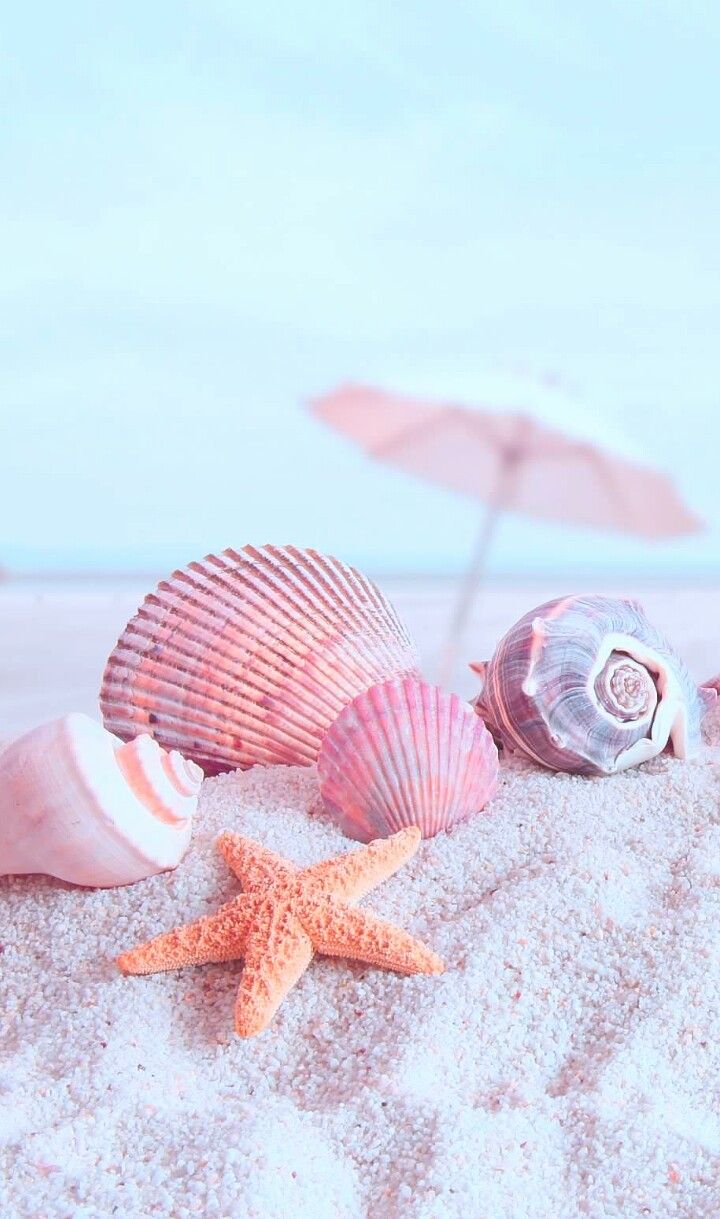 720x1219 Pastel Beach Wallpaper