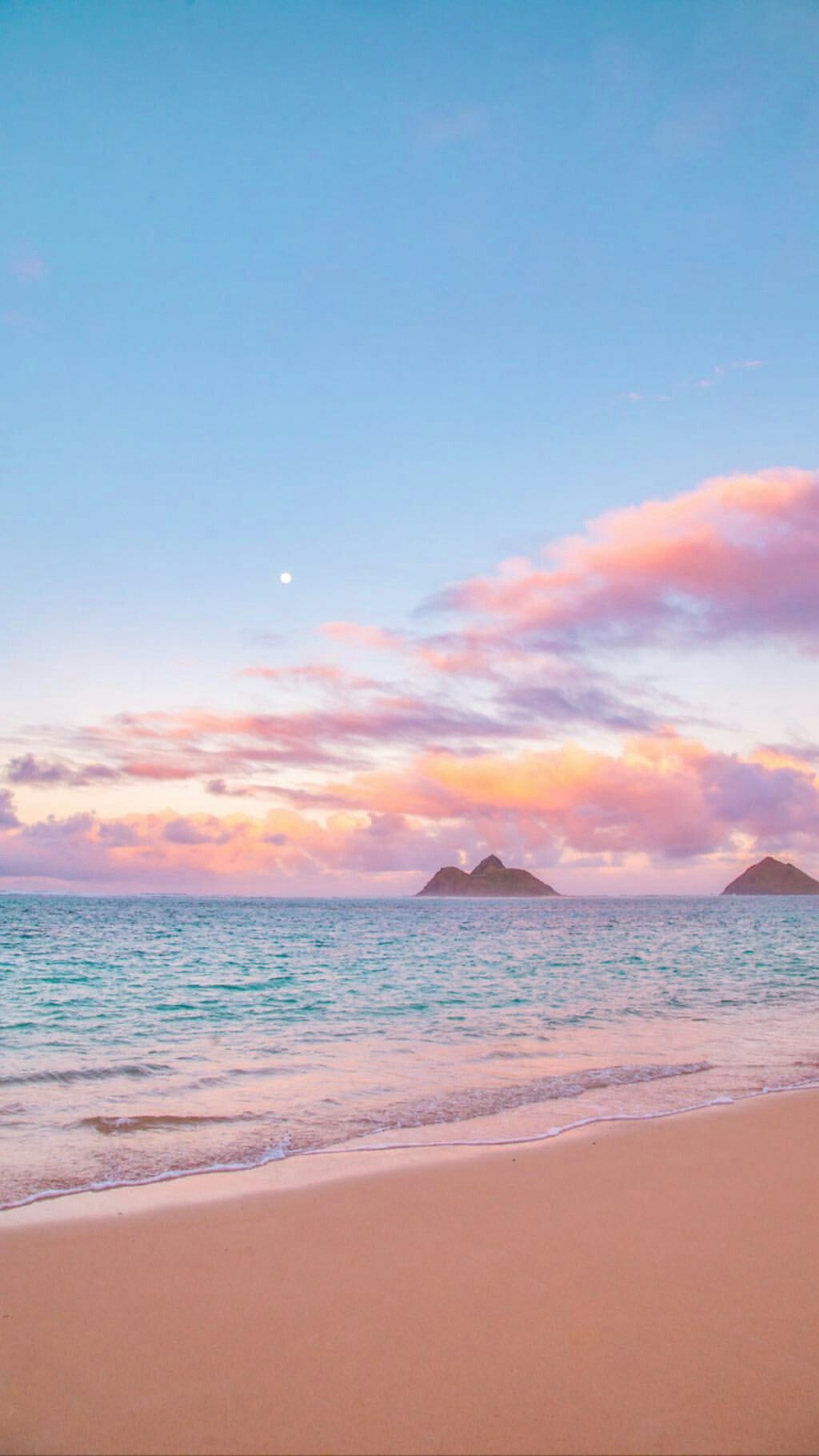 1024x1820 Pastel Ocean Wallpaper