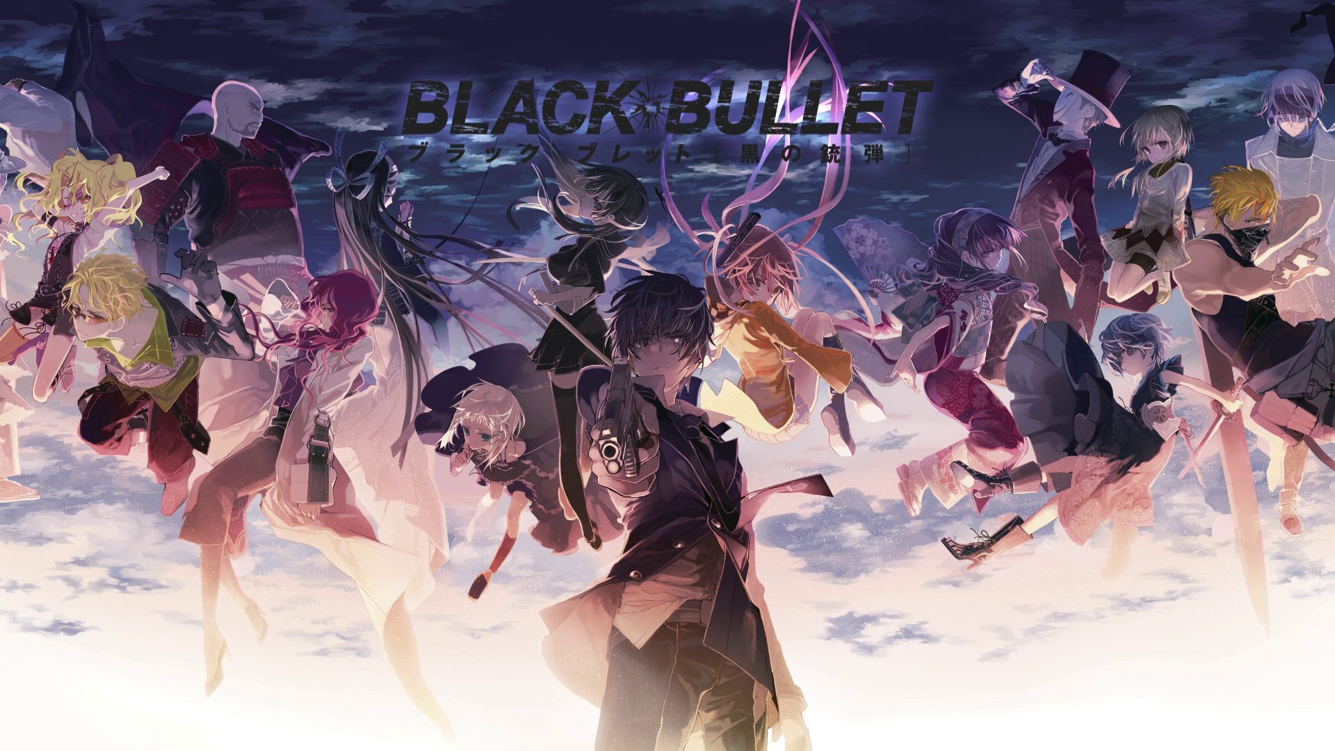1920x1080 Desktop wallpaper: Anime, Black Bullet, Enju Aihara, Rentaro Satomi 4K free download for PC. 863836