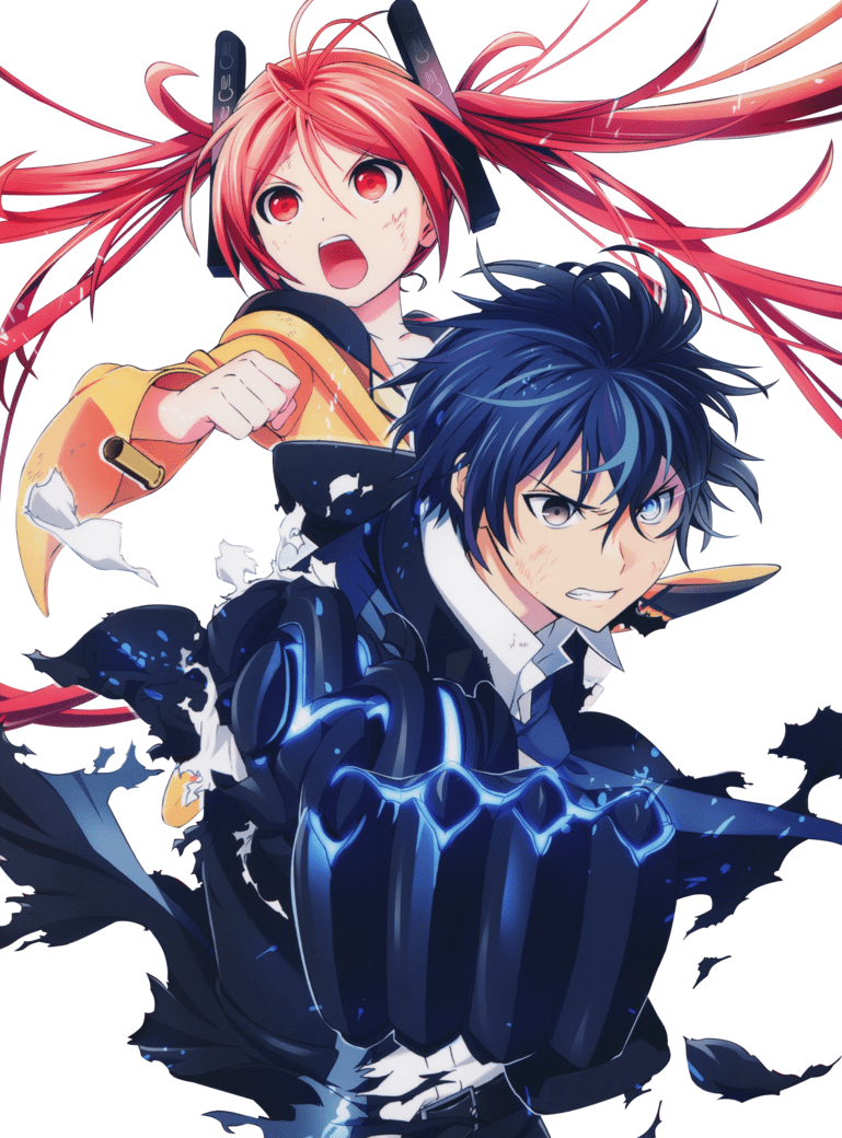 769x1040 Enju and Rentaro Black Bullet V3 Weatherproof Anime Sticker 6 Car Decal