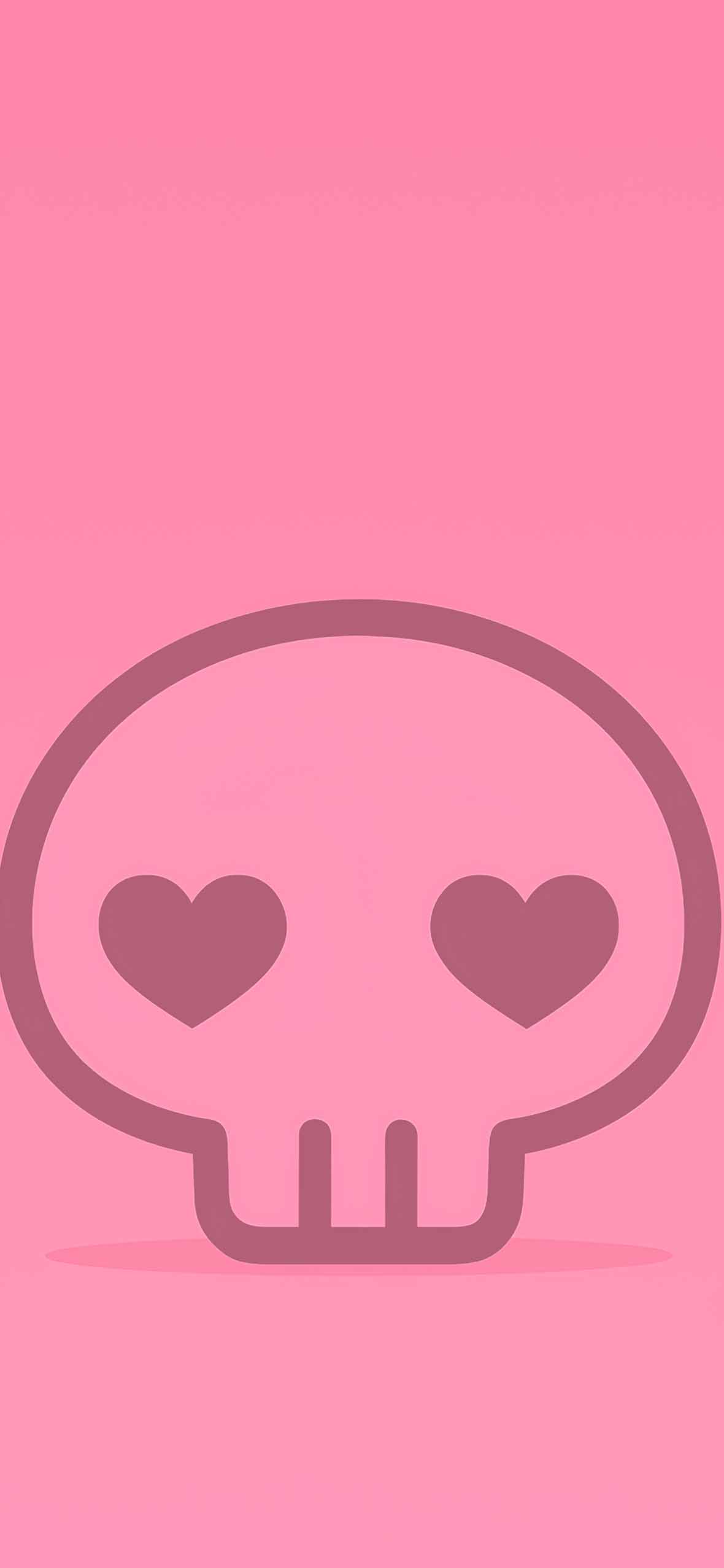 1180x2554 Kuromi Pink Skull Cute Wallpaper iPhone Wallpaper