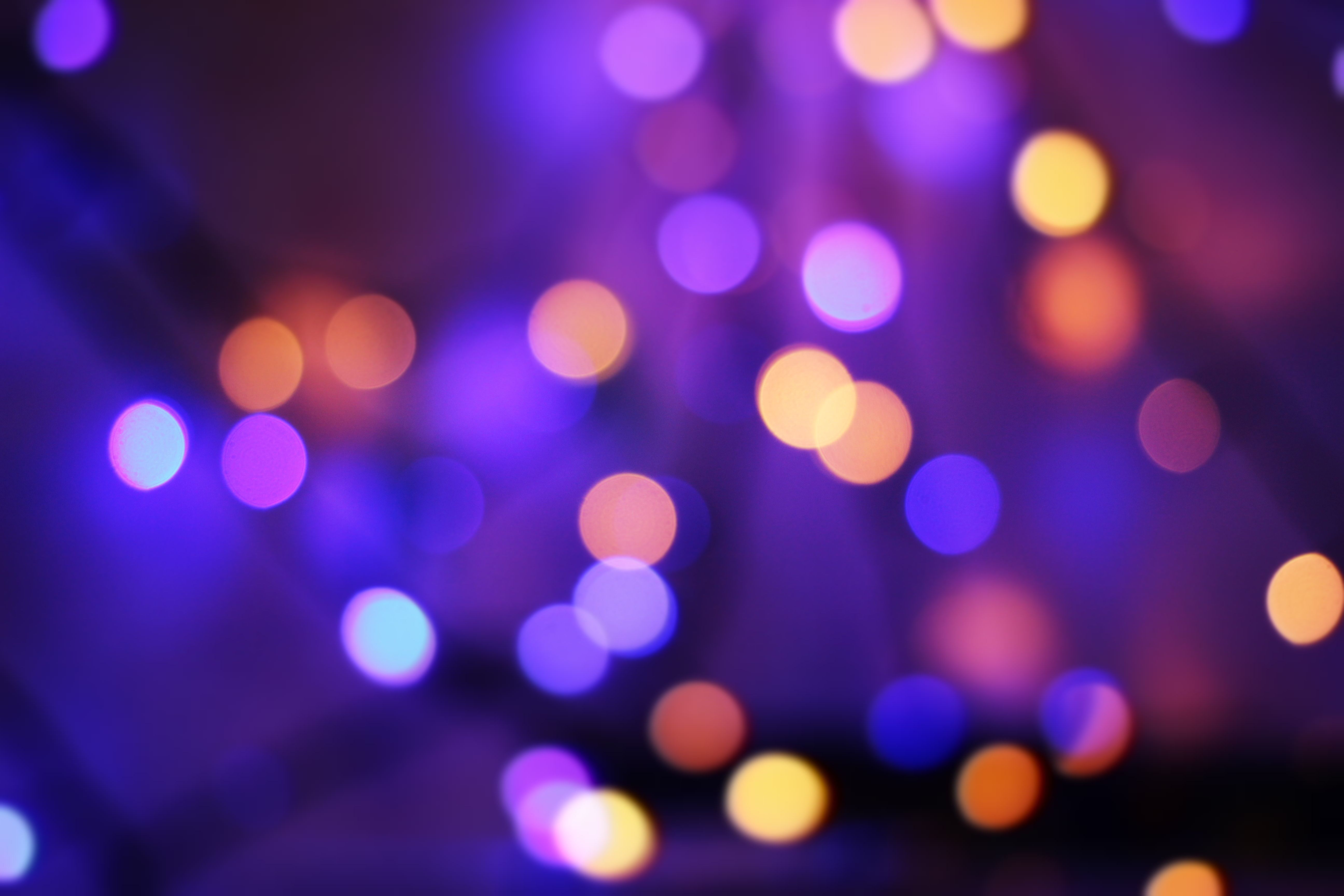5184x3456 Wallpaper Purple and White Bokeh Lights, Background Free Image