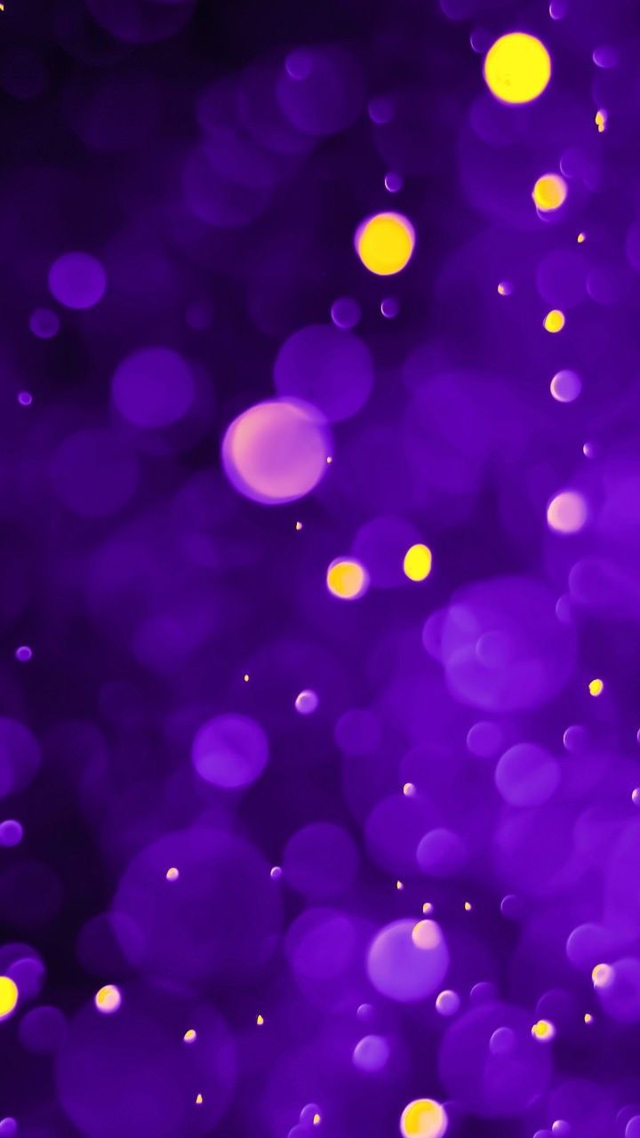 720x1280 Purple and Yellow Blurry Background with Circles. Bokeh light effect, Creative background design, Phone wallpaper ideas