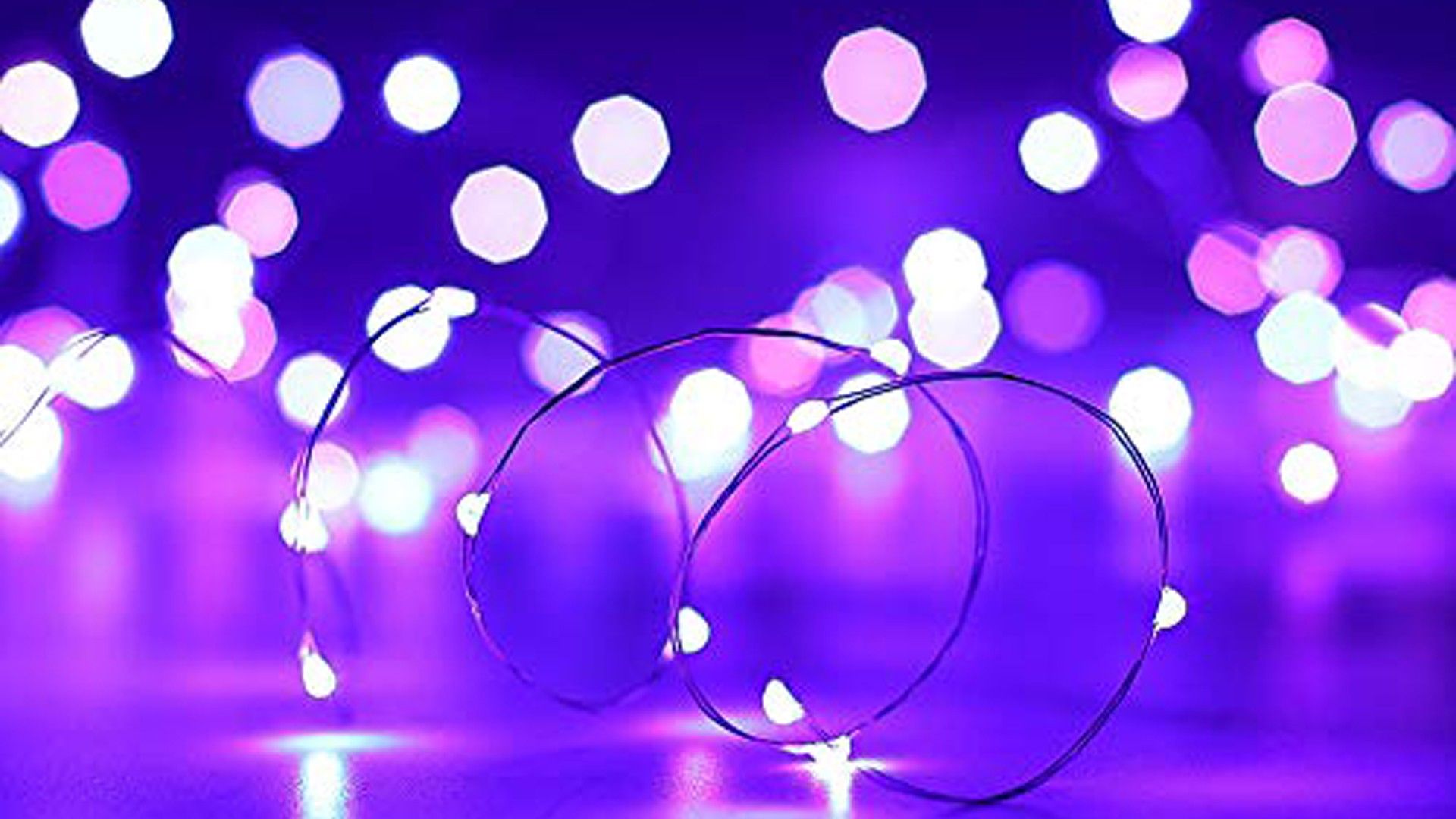 1920x1080 Spring In White Purple Lights Bokeh Background HD Purple Wallpaper